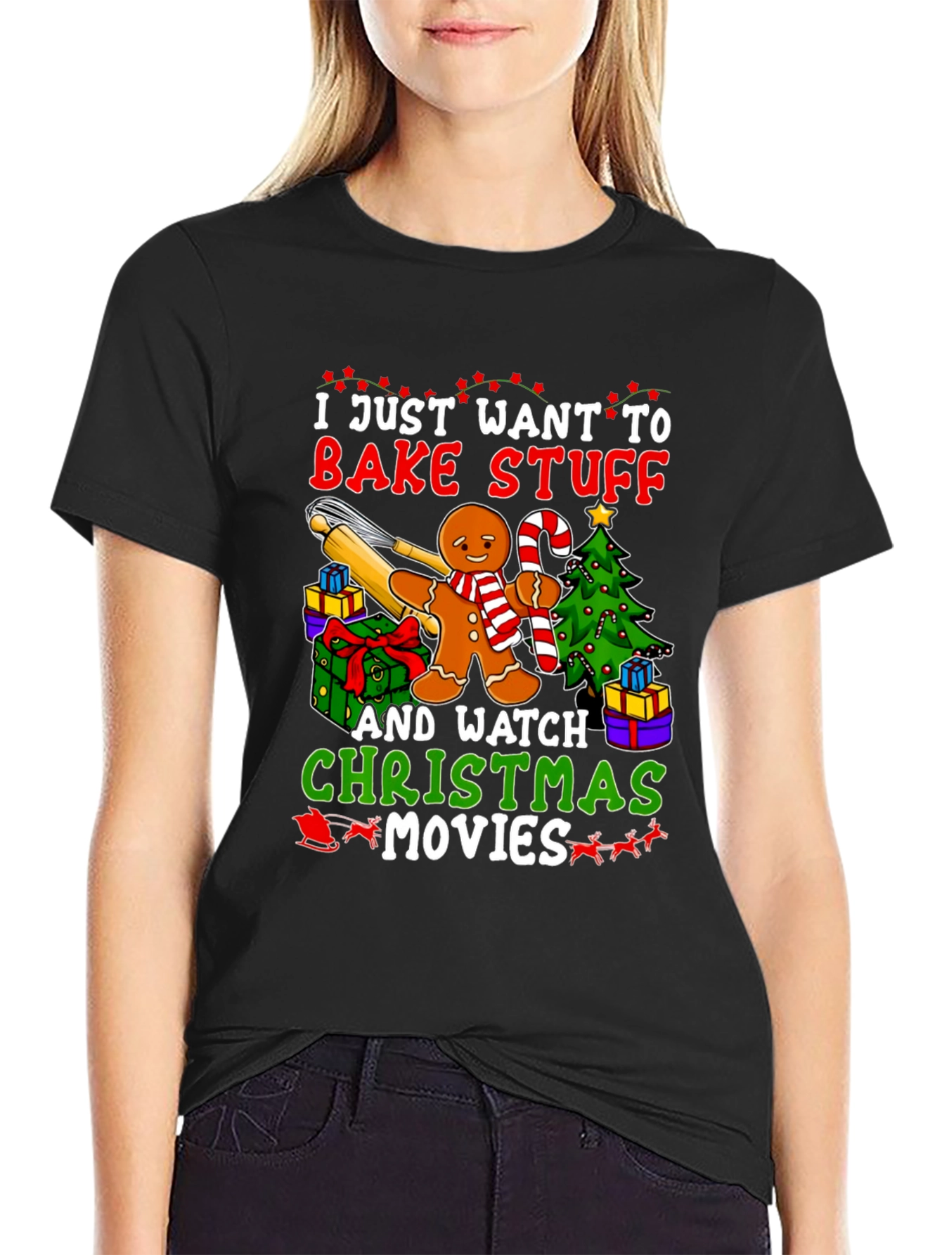 Bake Stuff & Watch Christmas Movies T-Shirt