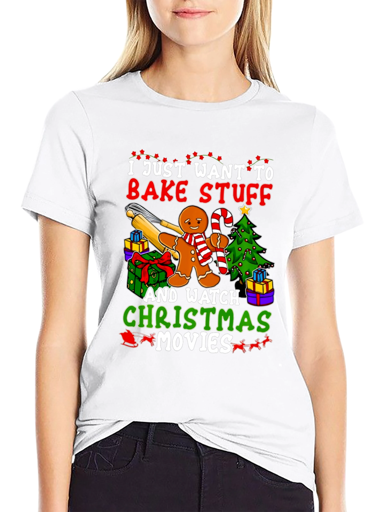 Bake Stuff & Watch Christmas Movies T-Shirt
