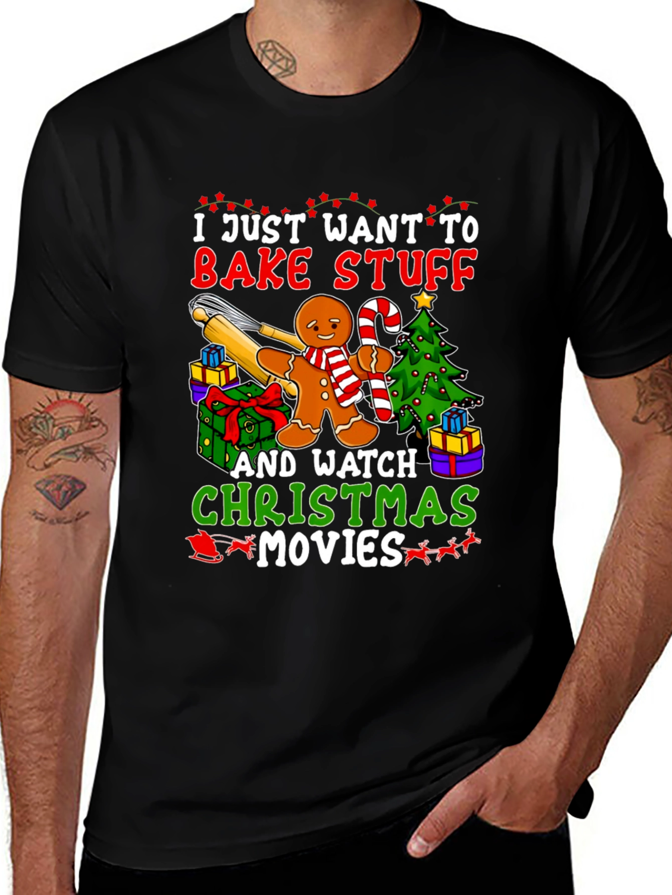Bake Stuff & Watch Christmas Movies T-Shirt