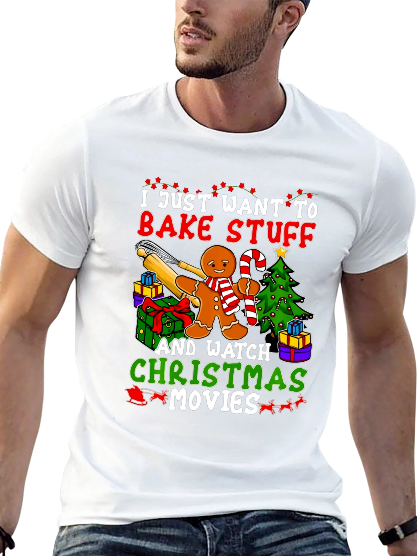 Bake Stuff & Watch Christmas Movies T-Shirt
