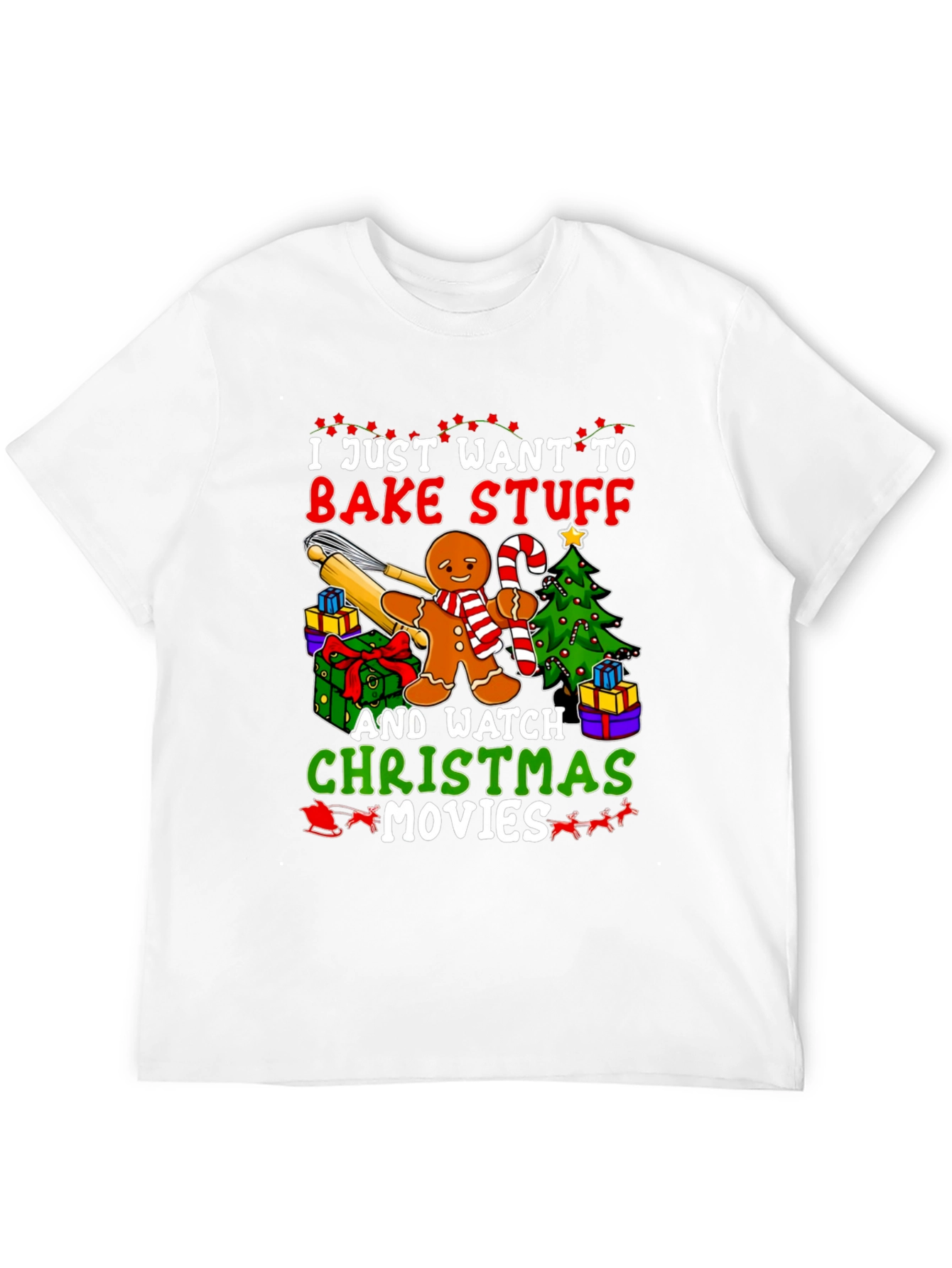 Bake Stuff & Watch Christmas Movies T-Shirt