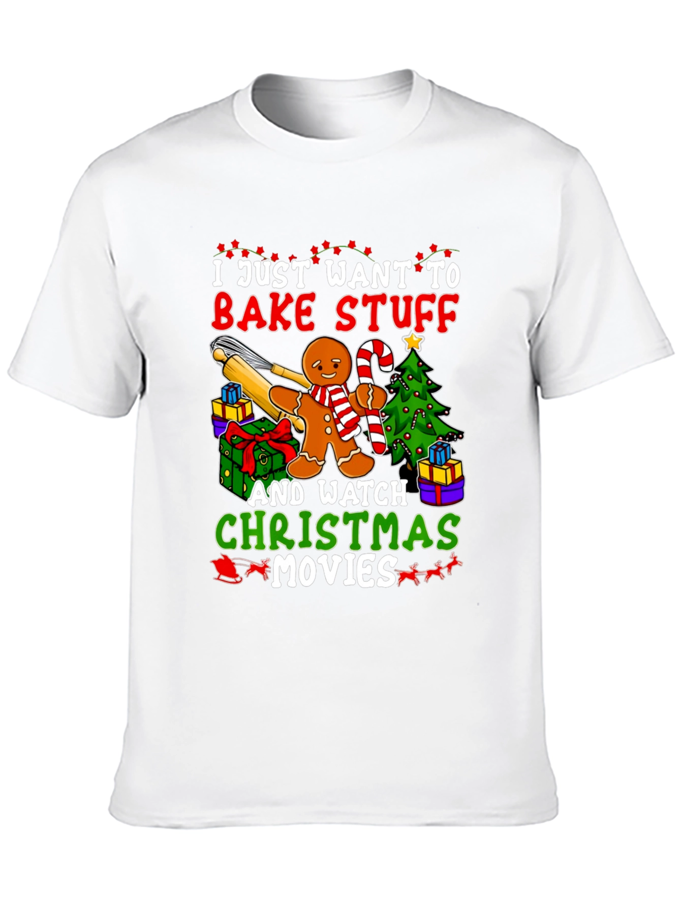 Bake Stuff & Watch Christmas Movies T-Shirt