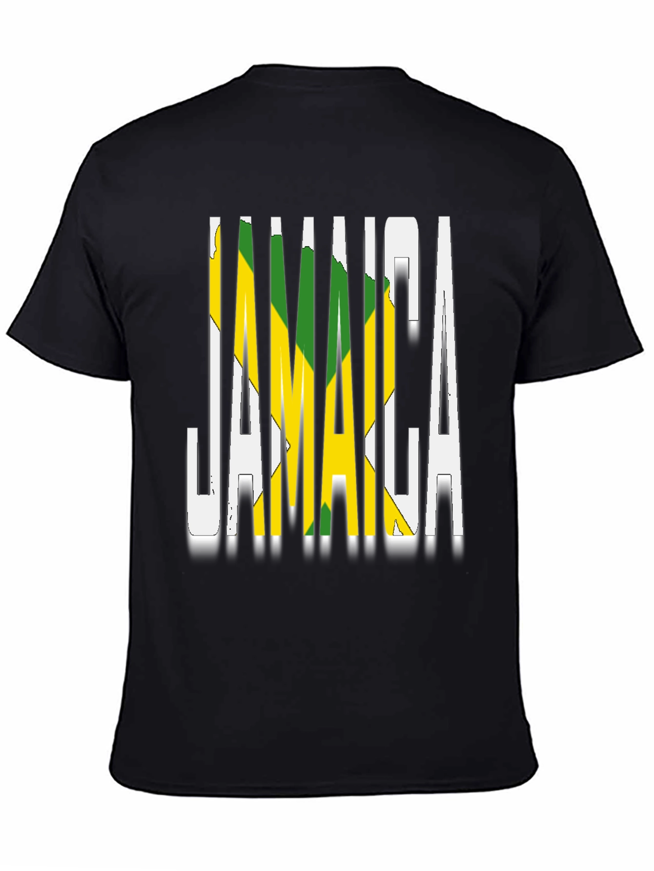 Jamaica Flag T-Shirt Black Novelty Graphic Tee