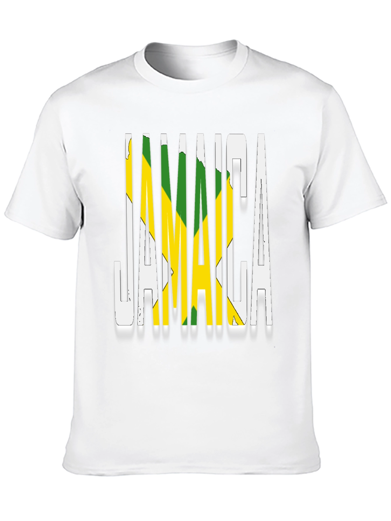 Jamaica Flag T-Shirt Black Novelty Graphic Tee