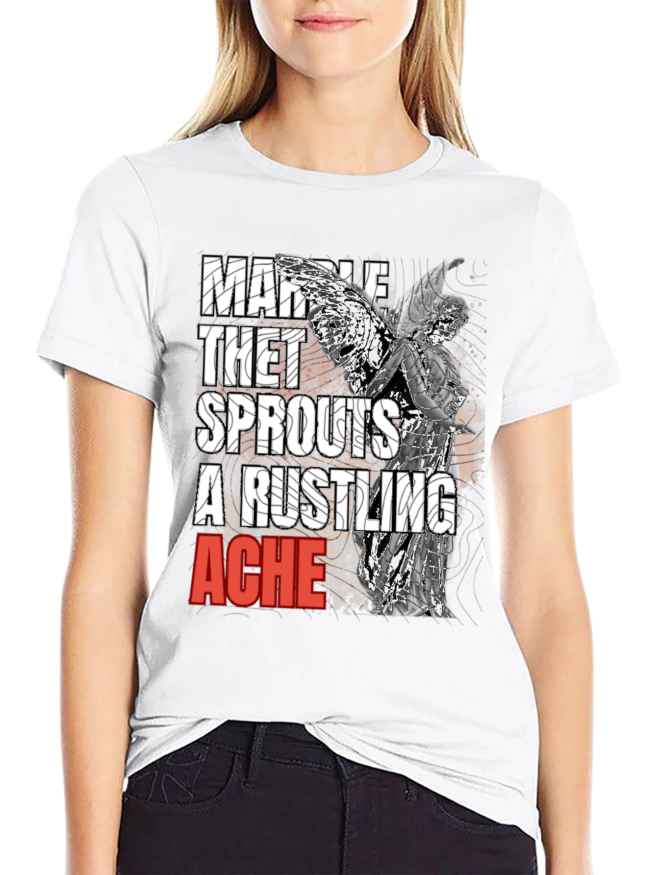 Marble Thet Sprouts Graphic Tee
