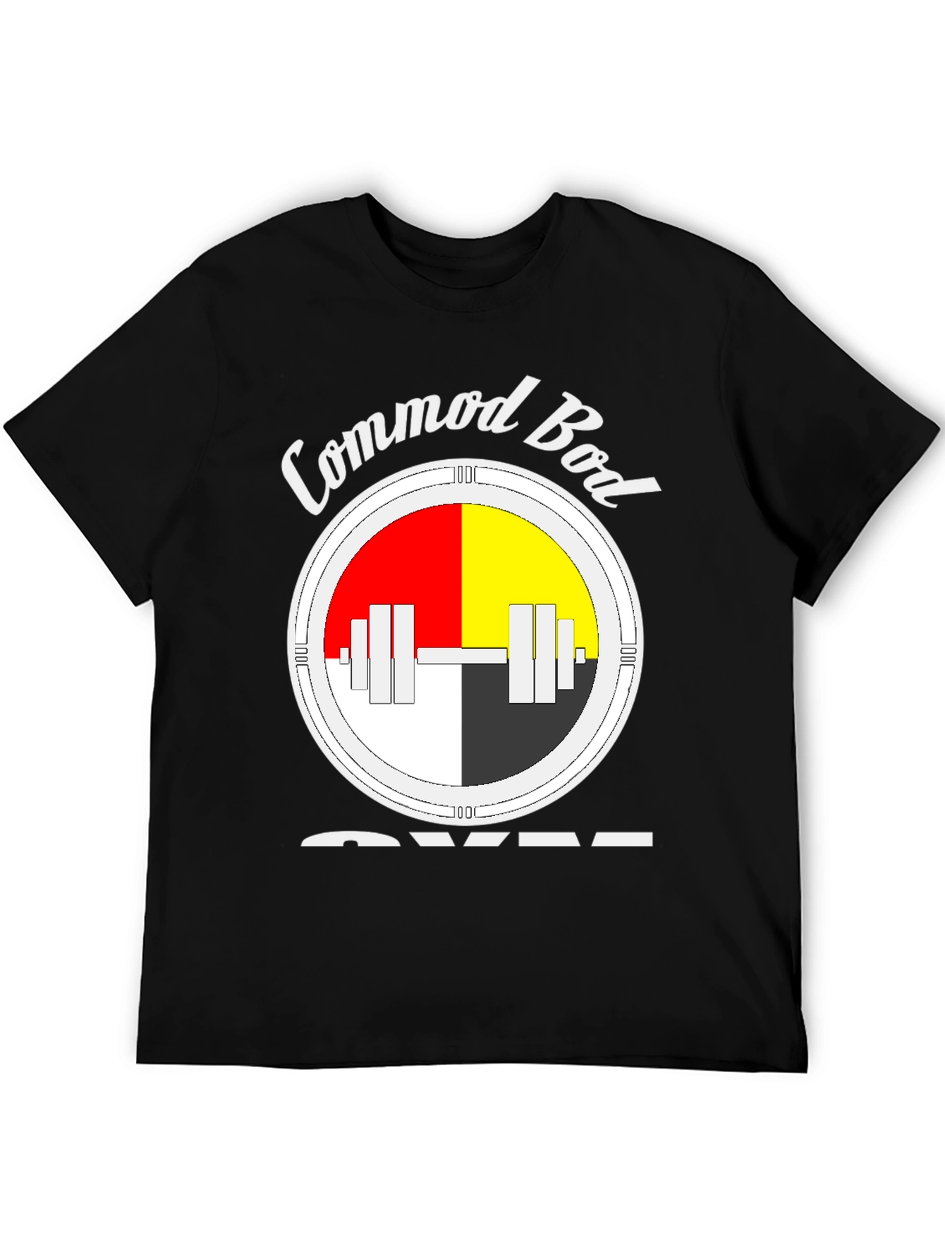 Commod Bod Gym Black T-Shirt