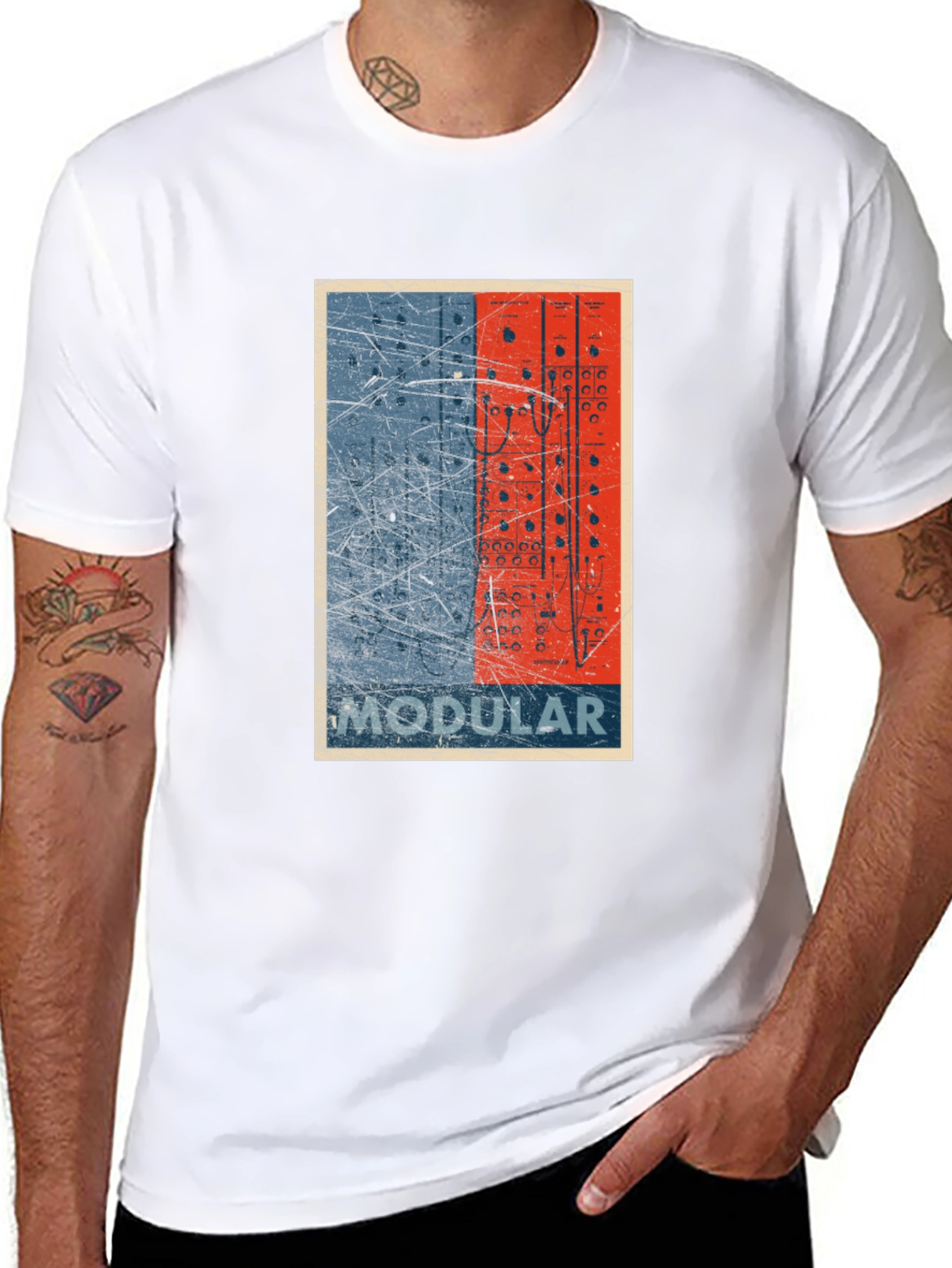Modular Synth T-Shirt - Retro Electronic Music Design