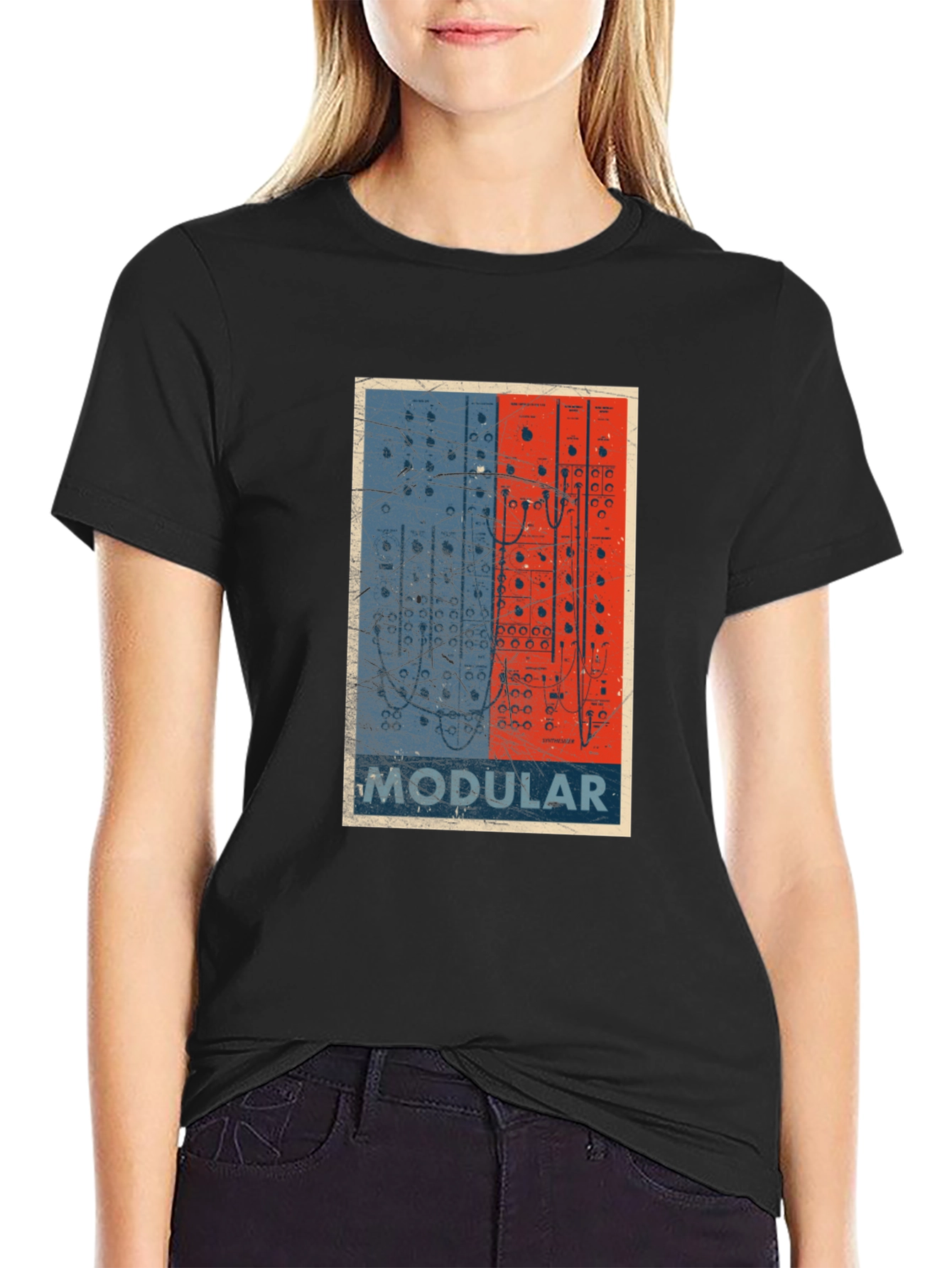 Modular Synth T-Shirt - Retro Electronic Music Design