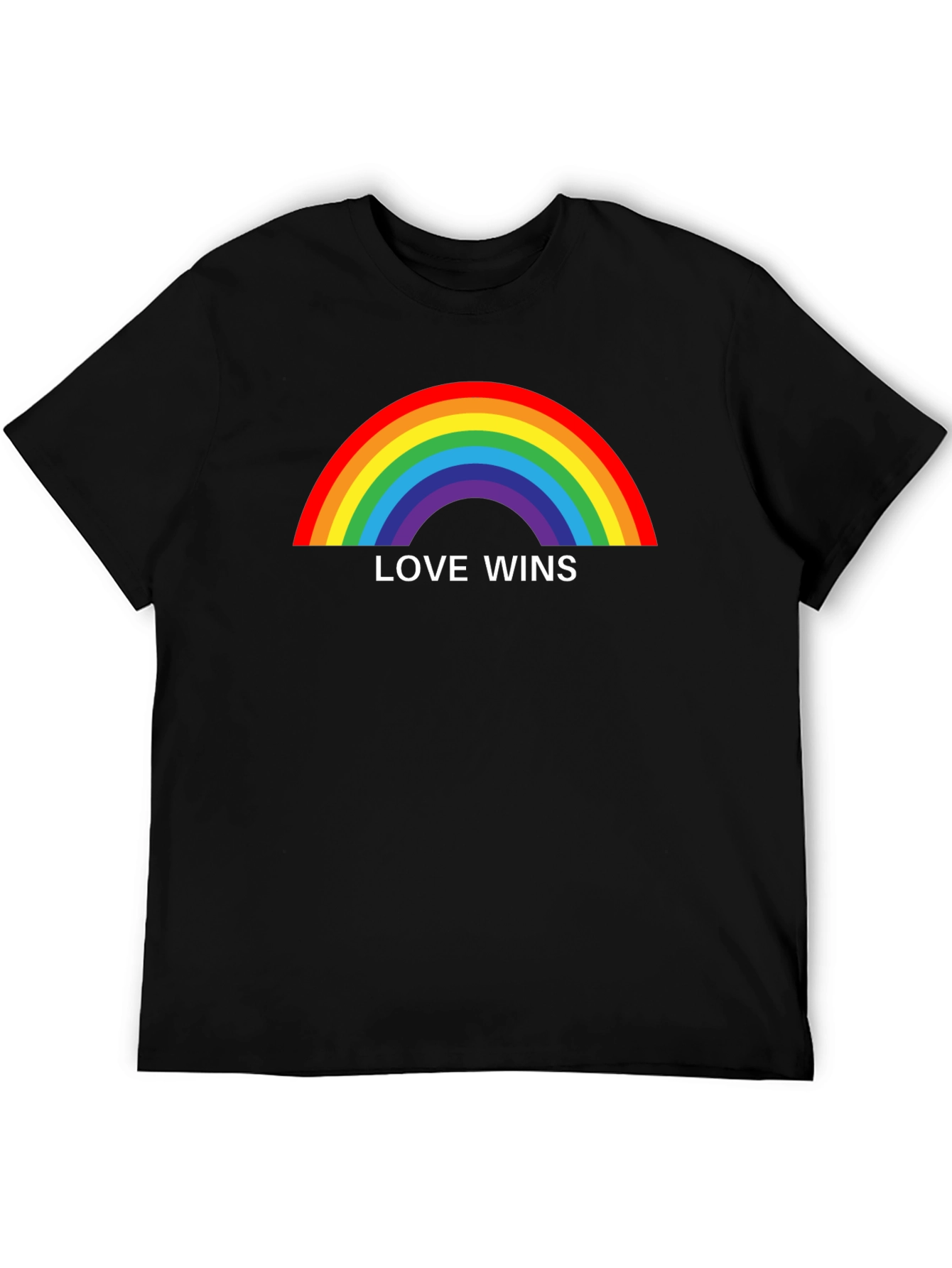 Love Wins Rainbow Pride Graphic Tee