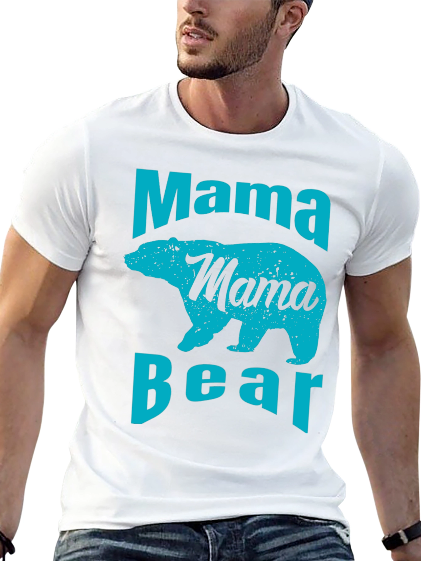Mama Bear Graphic T-Shirt - Black