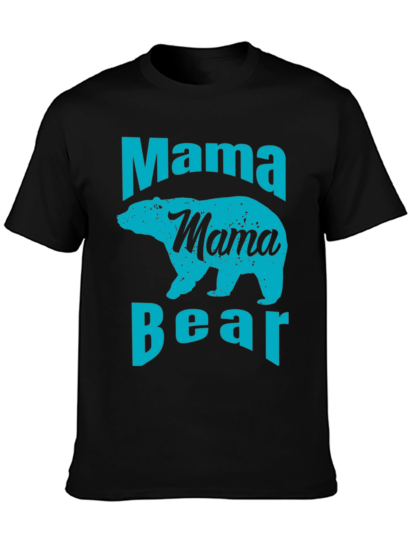 Mama Bear Graphic T-Shirt - Black