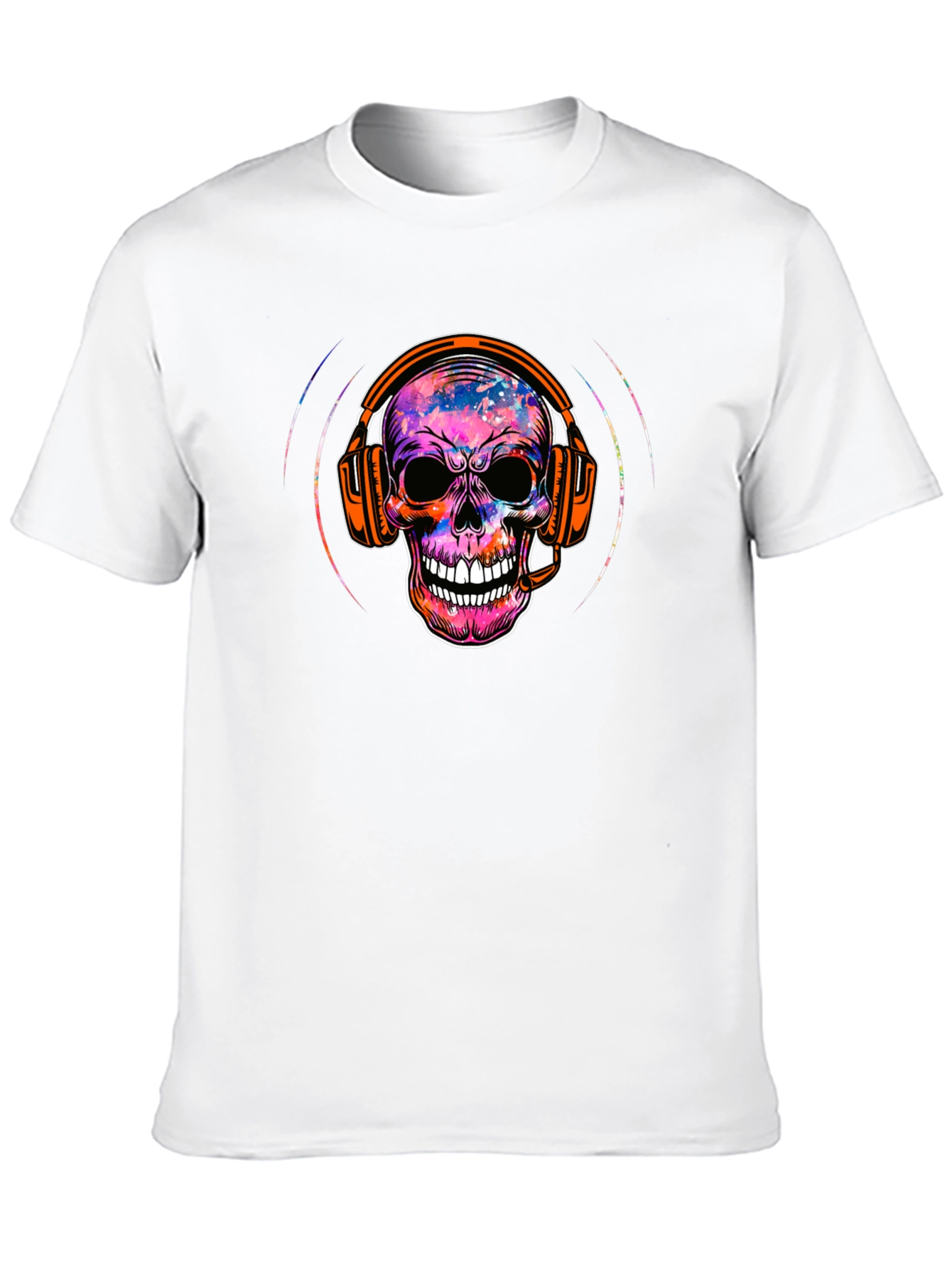 Skull Headphone Graphic Tee - Rock On!