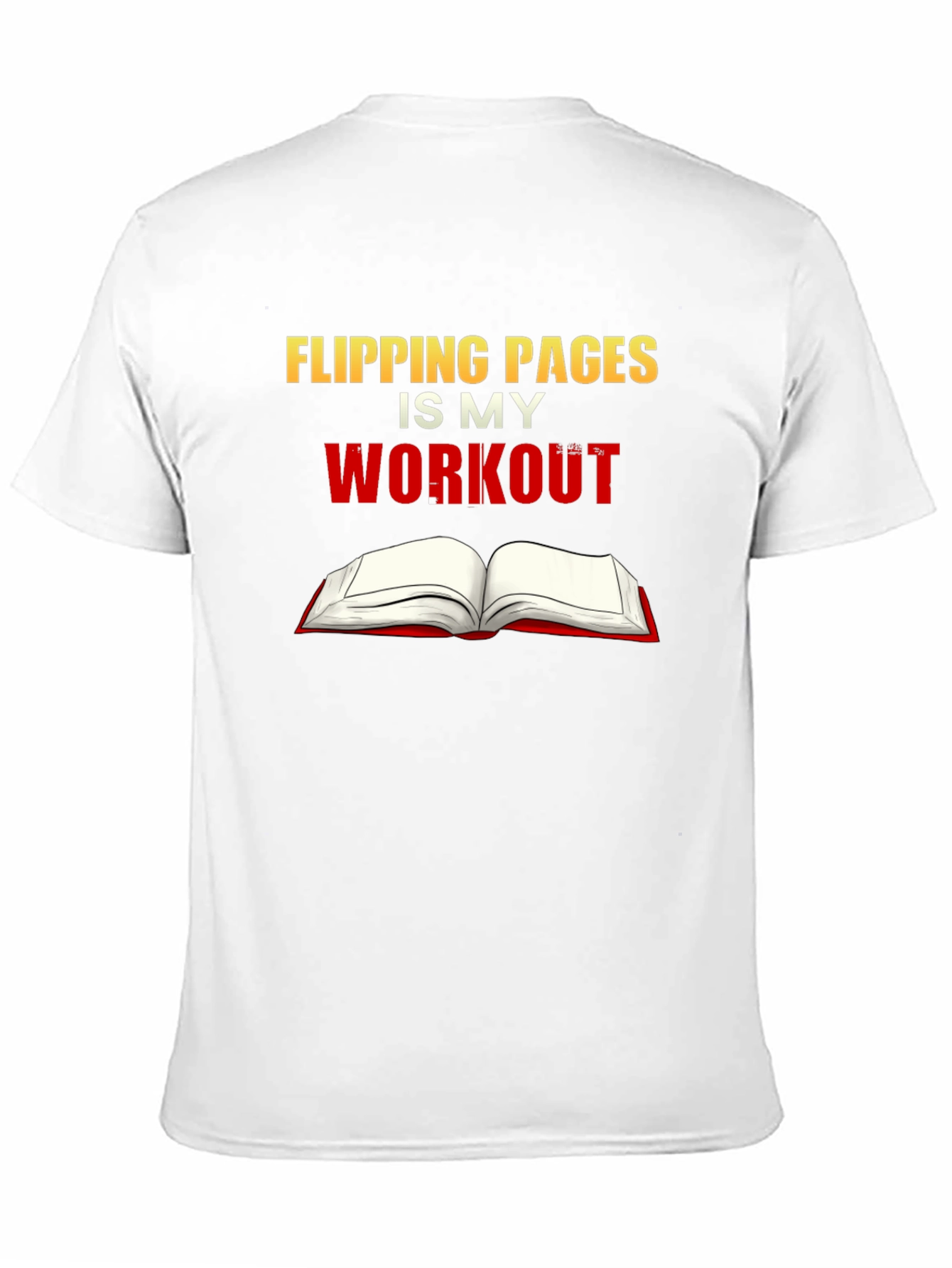Flipping Pages is My Workout Black T-Shirt