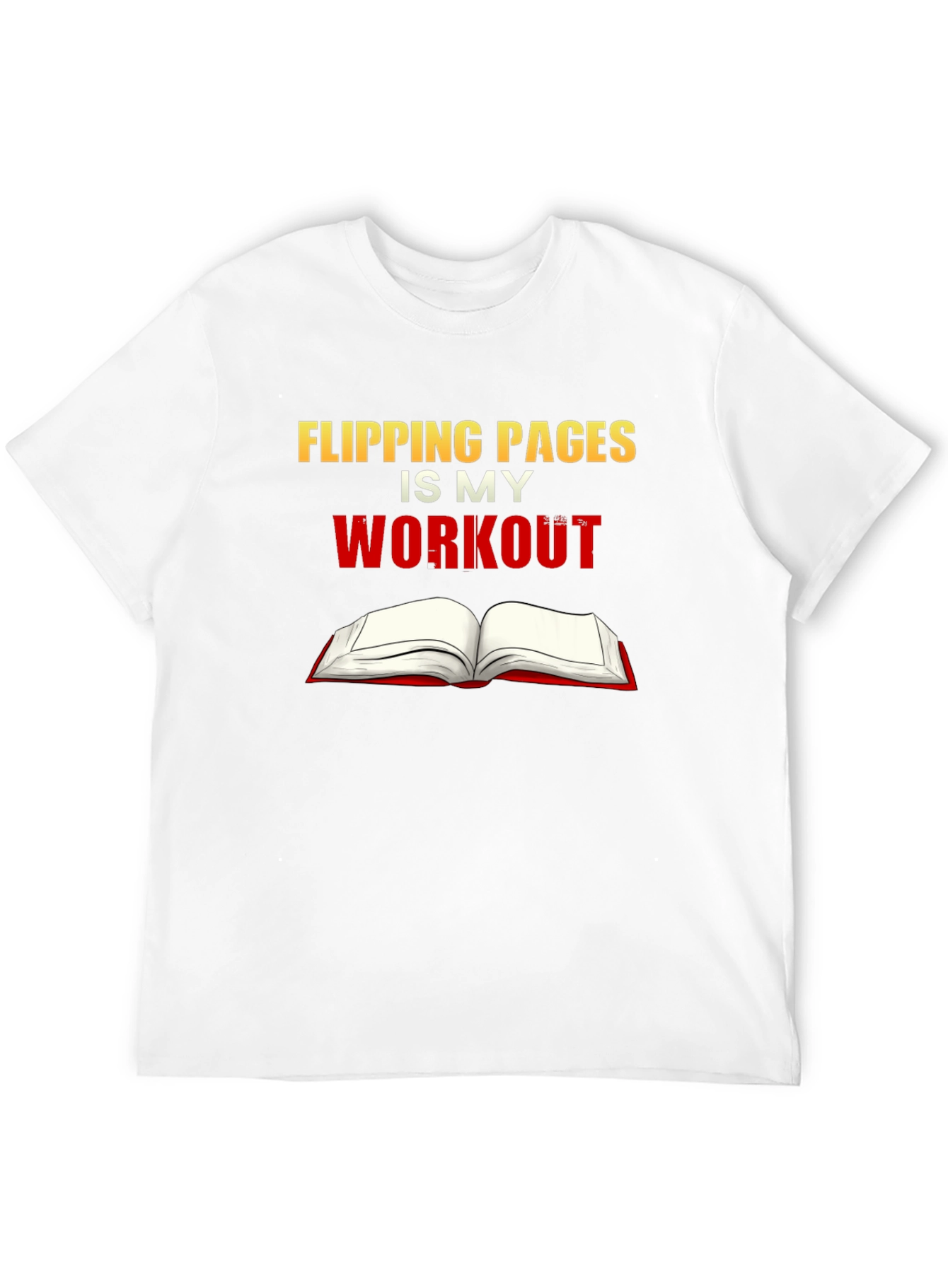 Flipping Pages is My Workout Black T-Shirt