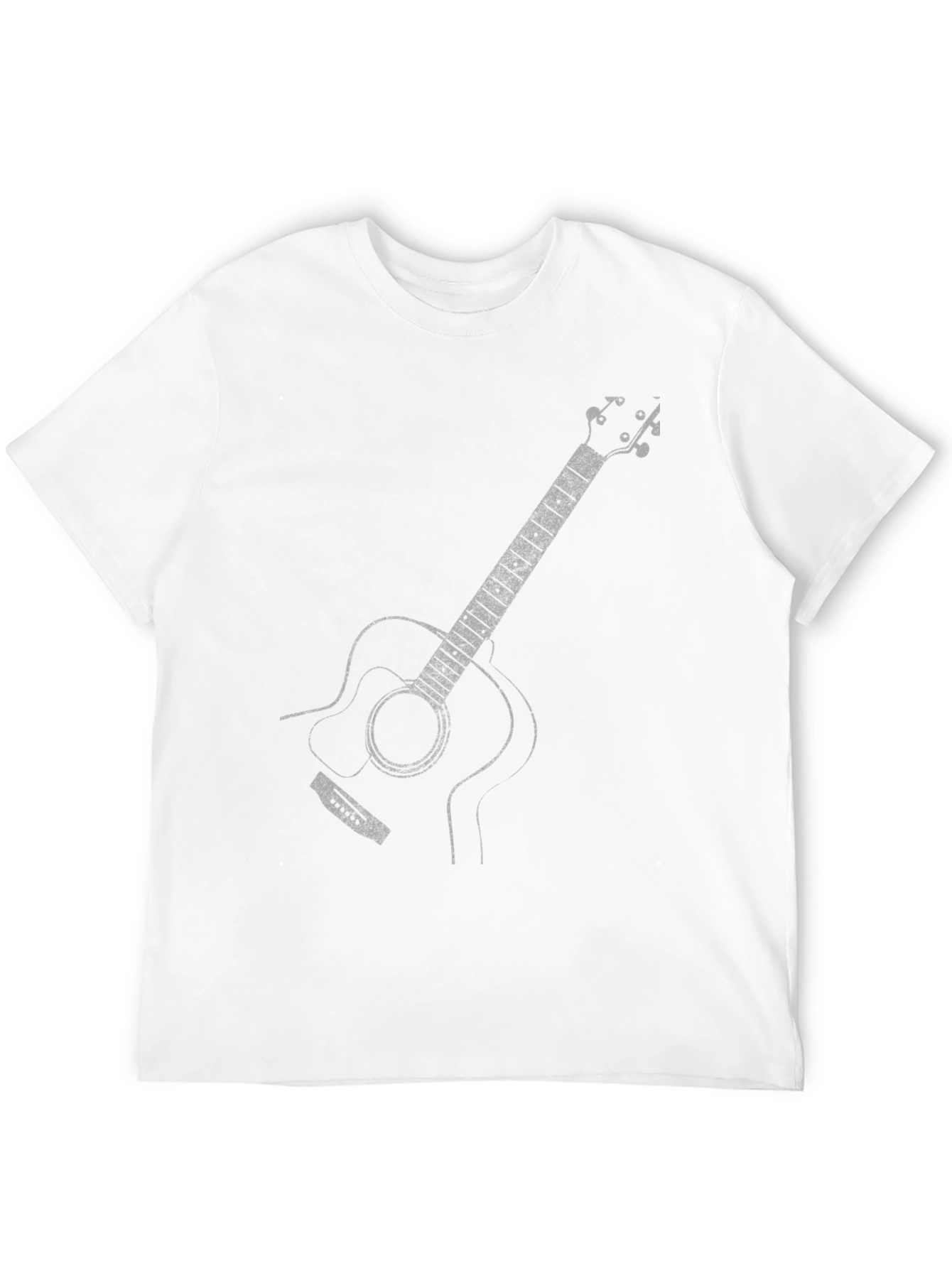Guitar Graphic Tee - Classic Black Cotton