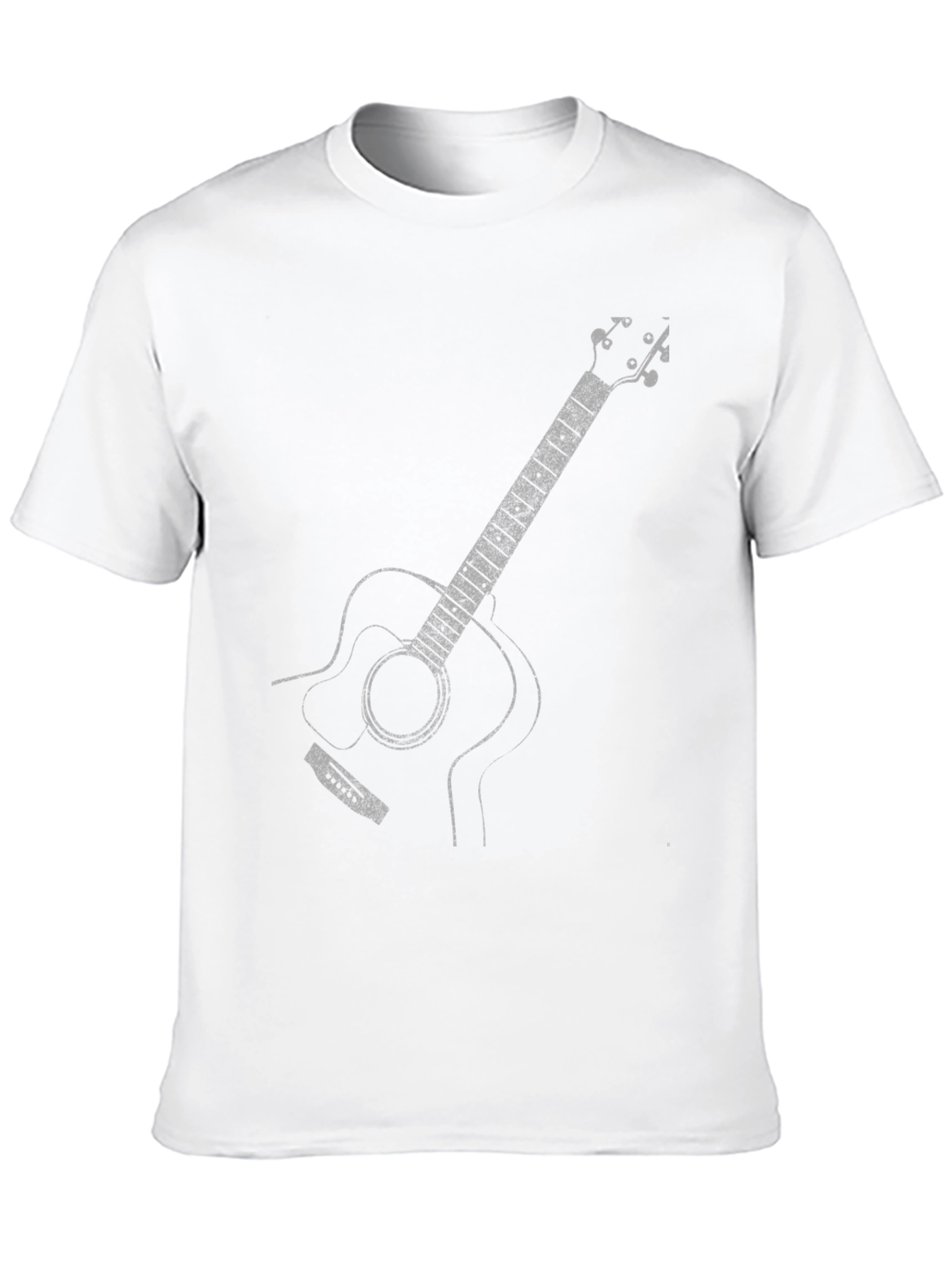 Guitar Graphic Tee - Classic Black Cotton