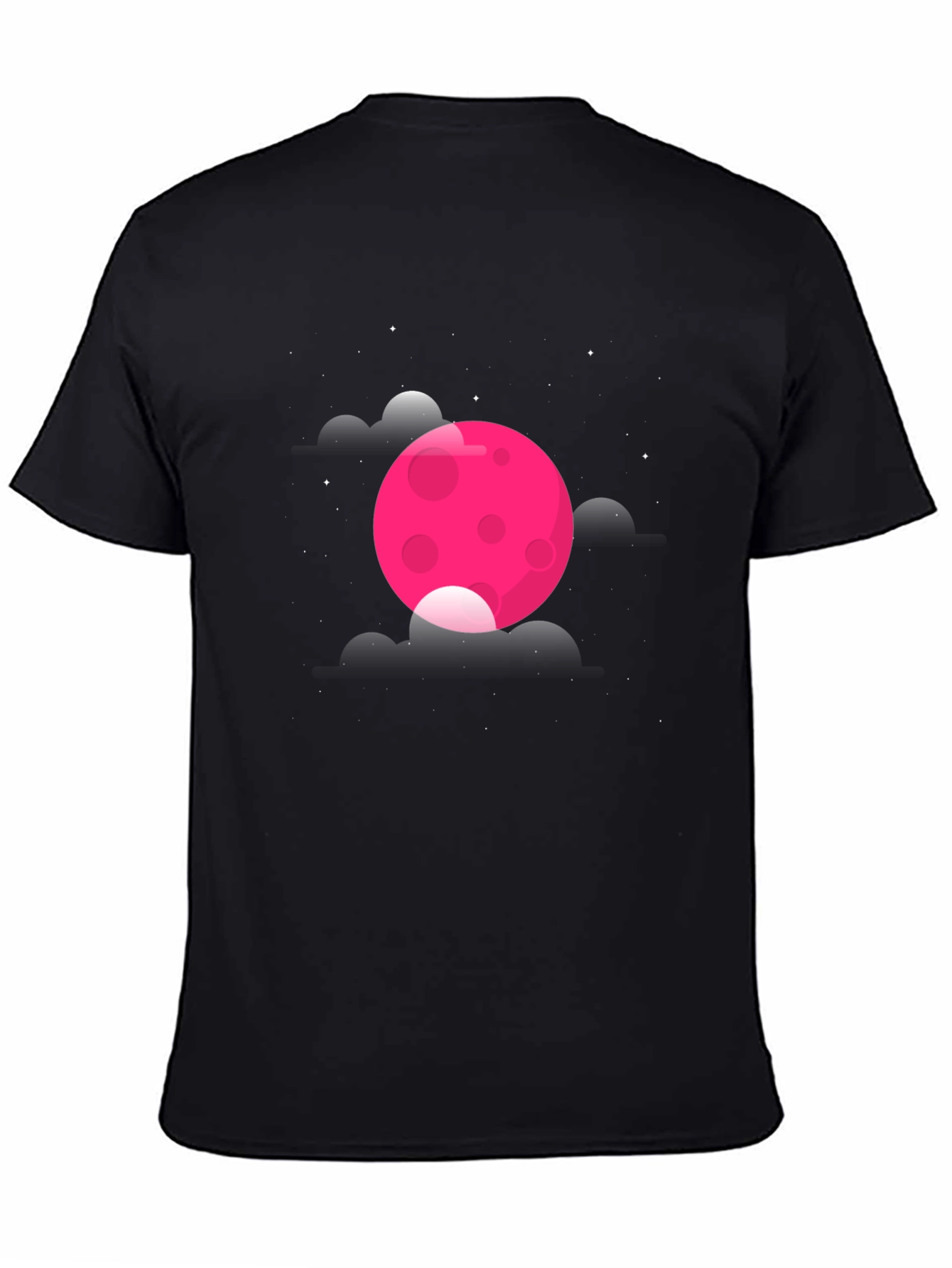Pink Moon Black T-Shirt