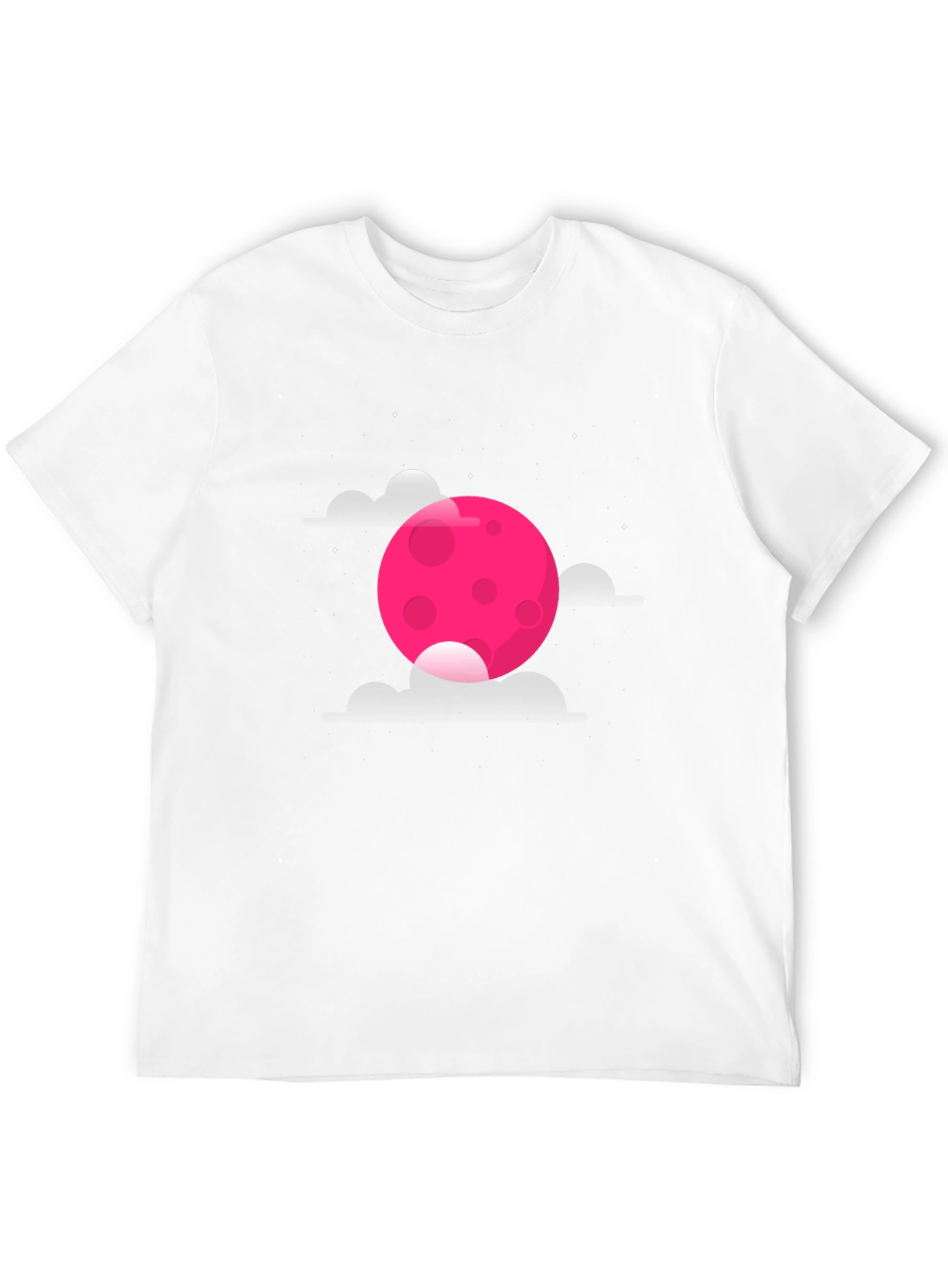 Pink Moon Black T-Shirt