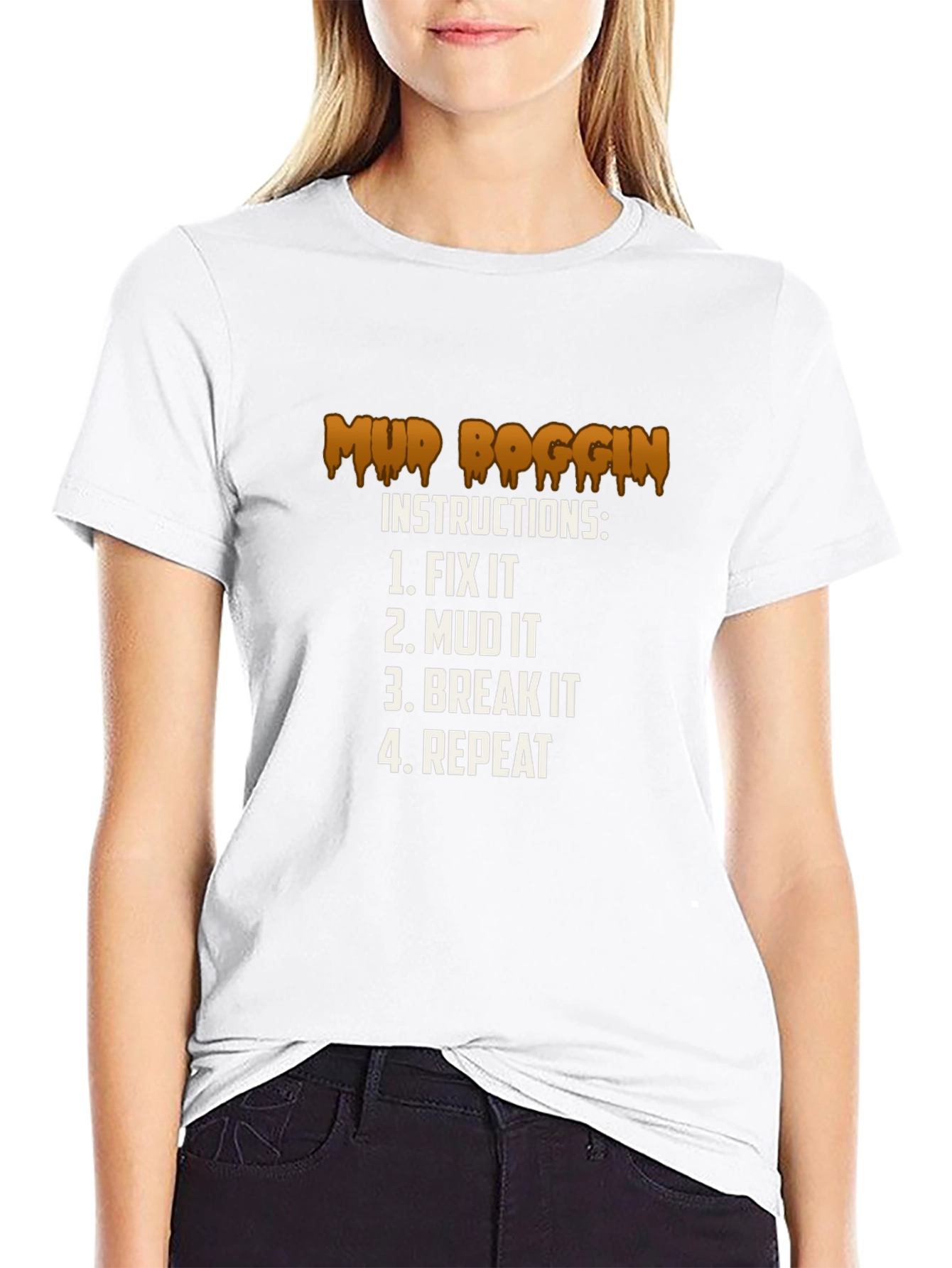 Mud Boggin Instructions Graphic T-Shirt