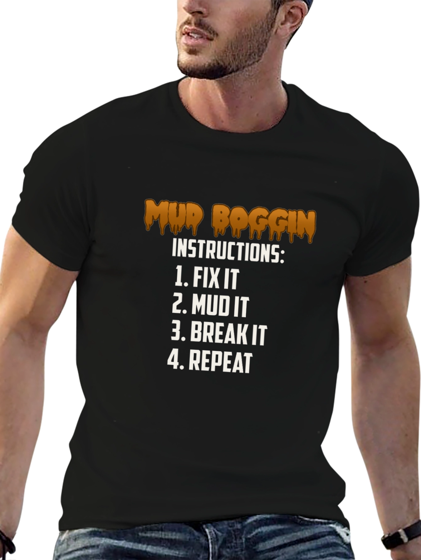 Mud Boggin Instructions Graphic T-Shirt