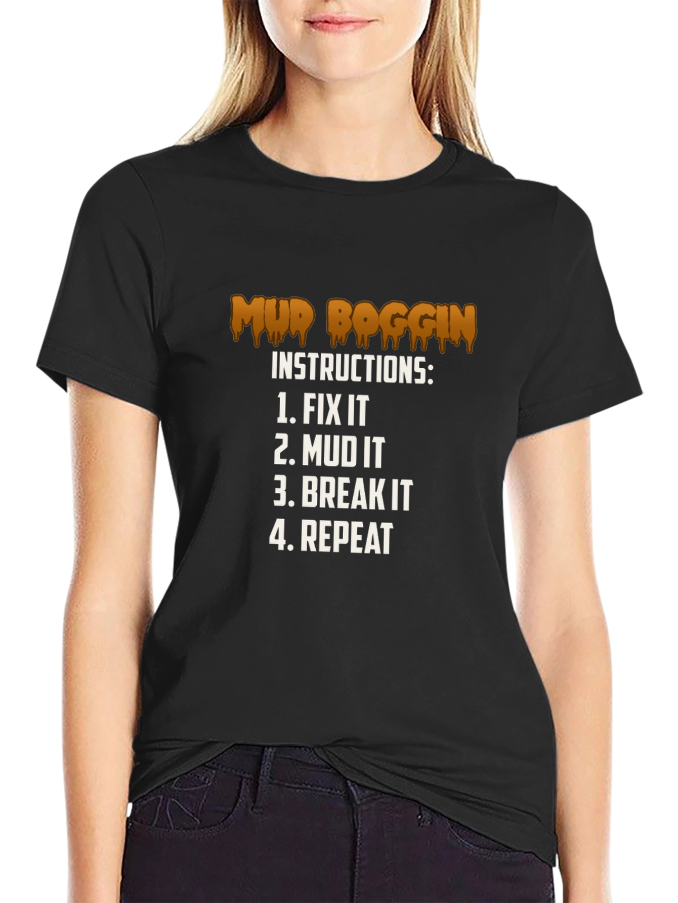 Mud Boggin Instructions Graphic T-Shirt