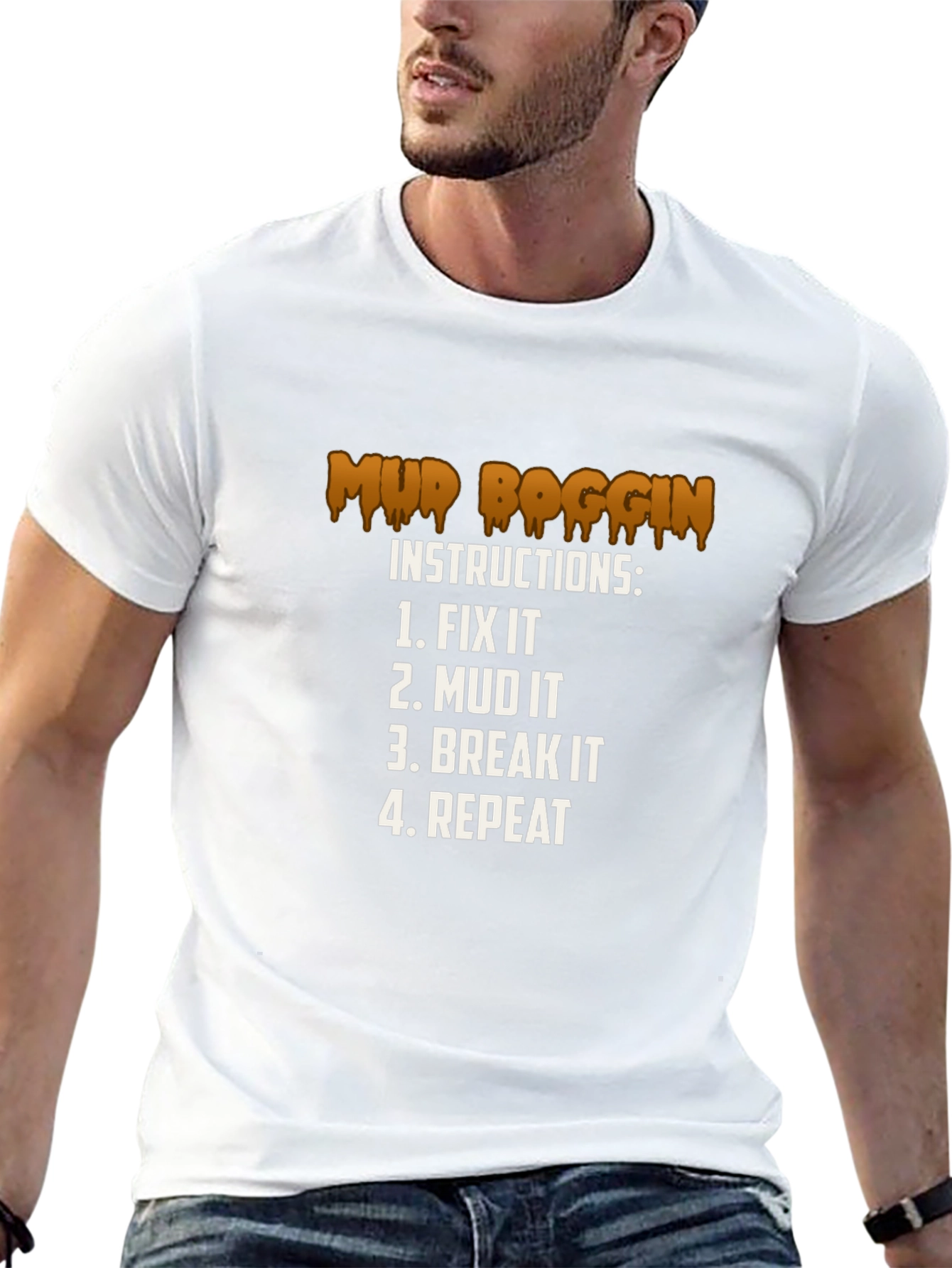 Mud Boggin Instructions Graphic T-Shirt