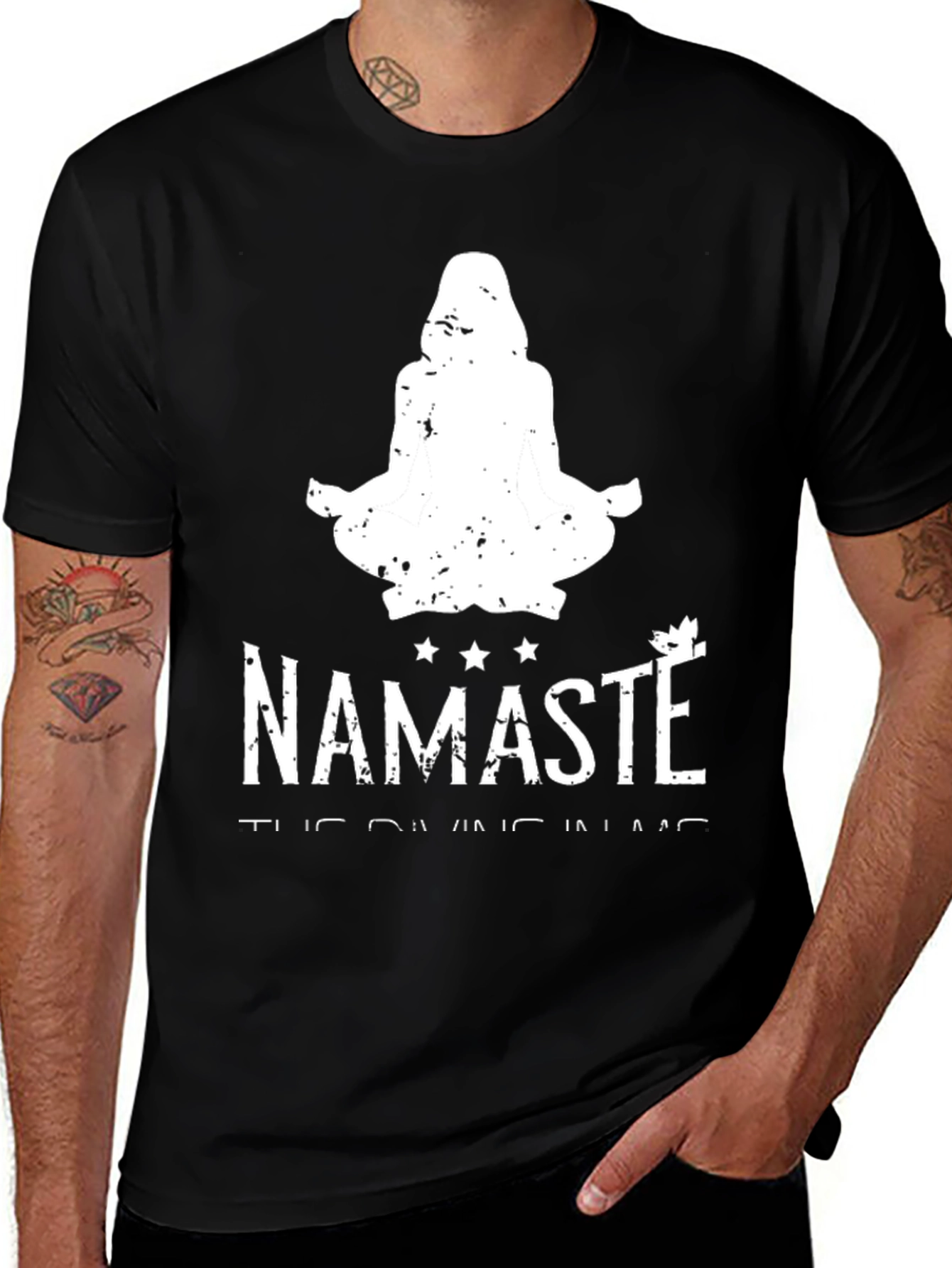 Namaste Yoga Graphic T-Shirt - Divine Inner Light Tee