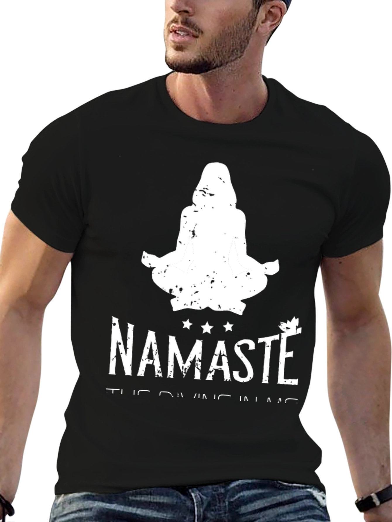 Namaste Yoga Graphic T-Shirt - Divine Inner Light Tee