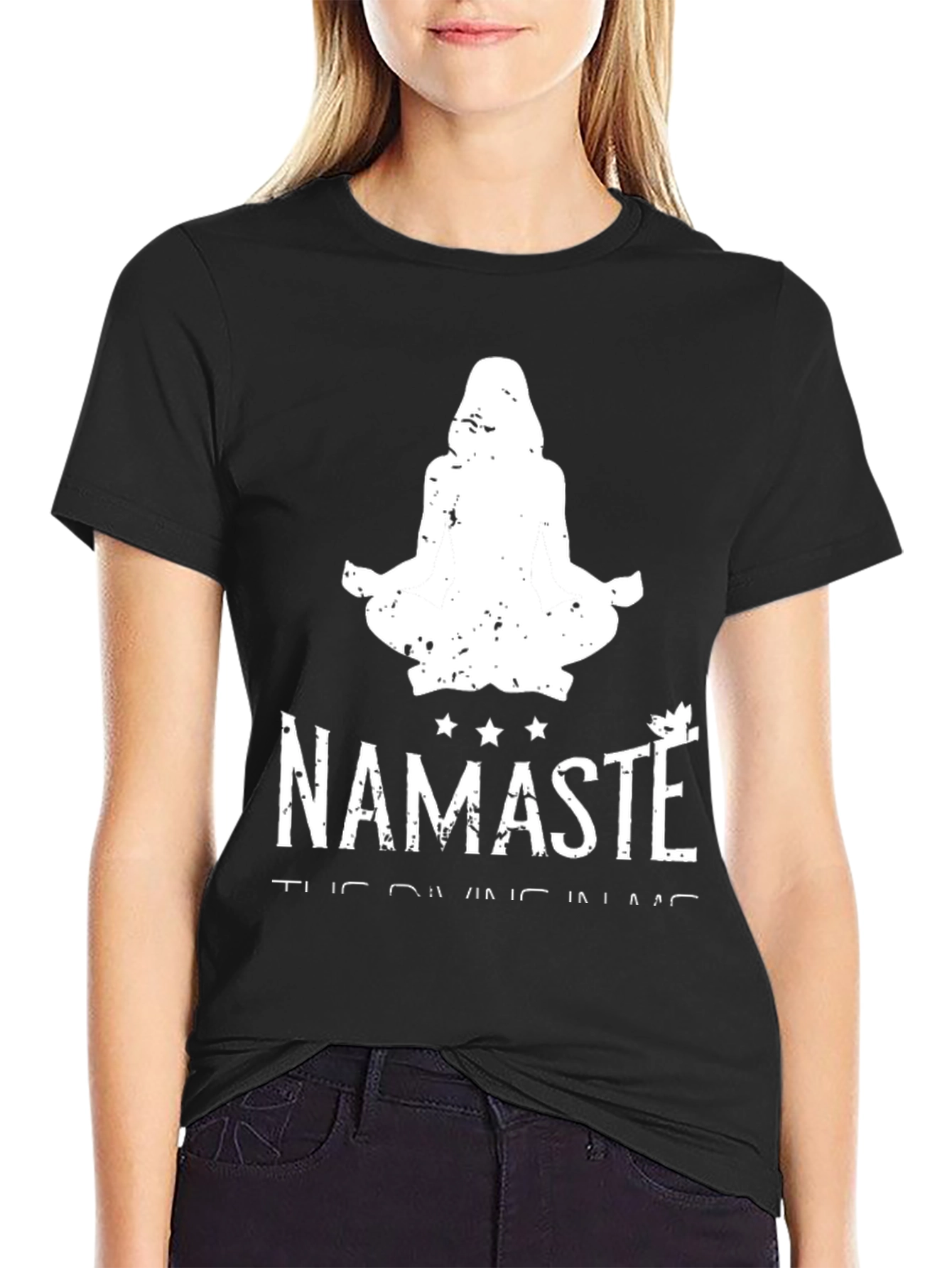 Namaste Yoga Graphic T-Shirt - Divine Inner Light Tee