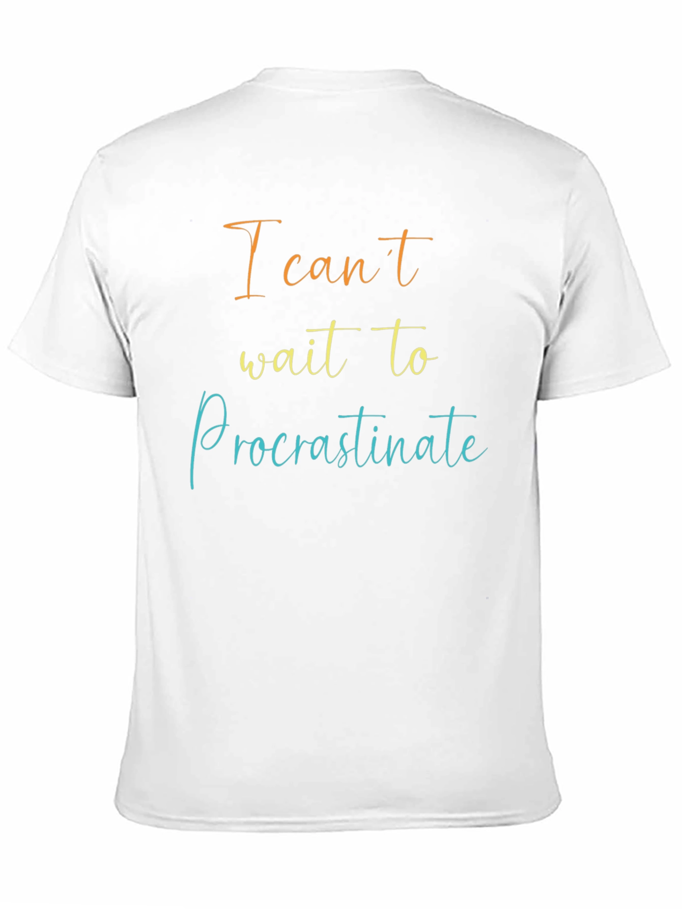 Procrastinate Mens Black T-Shirt