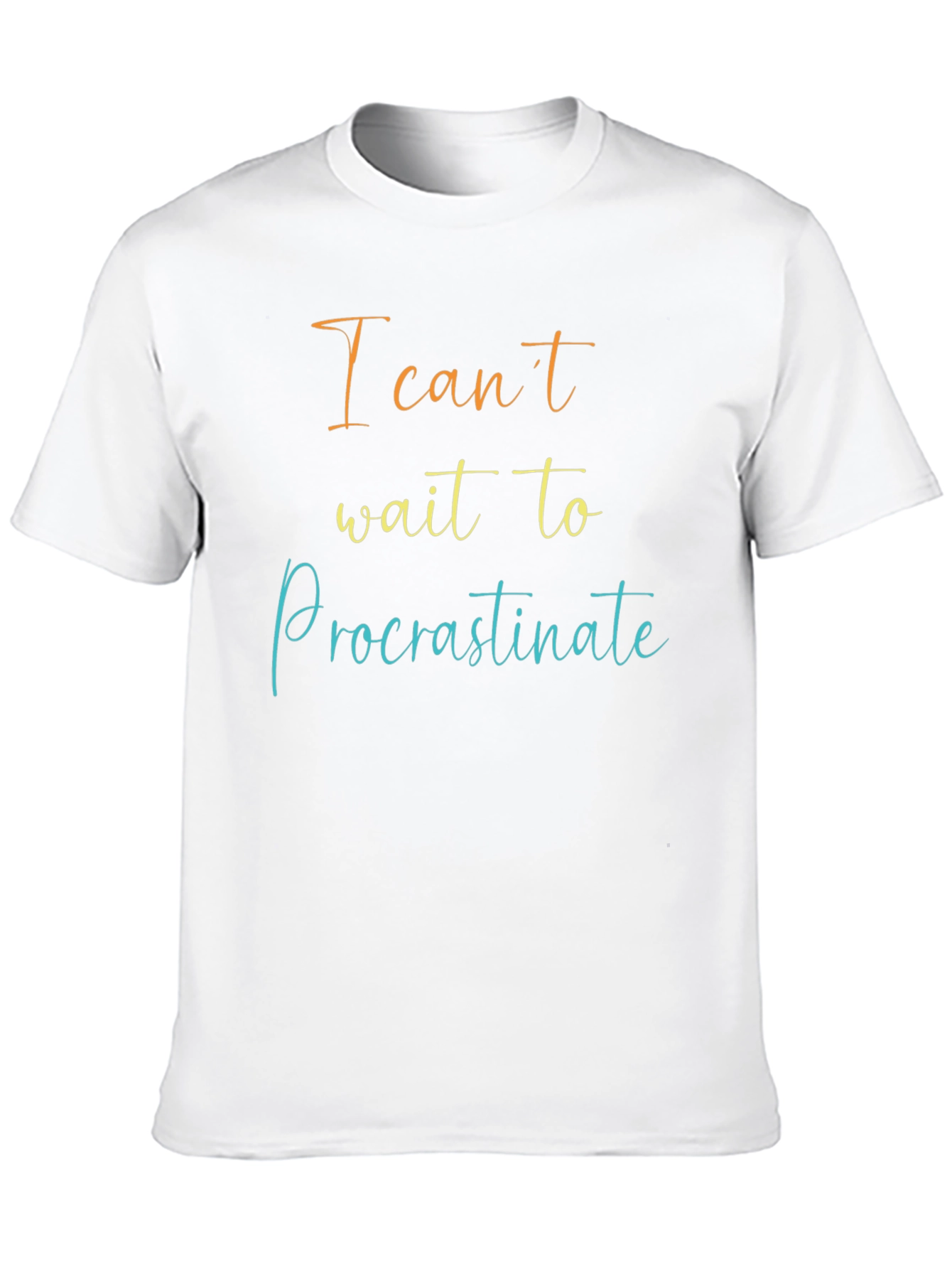 Procrastinate Mens Black T-Shirt