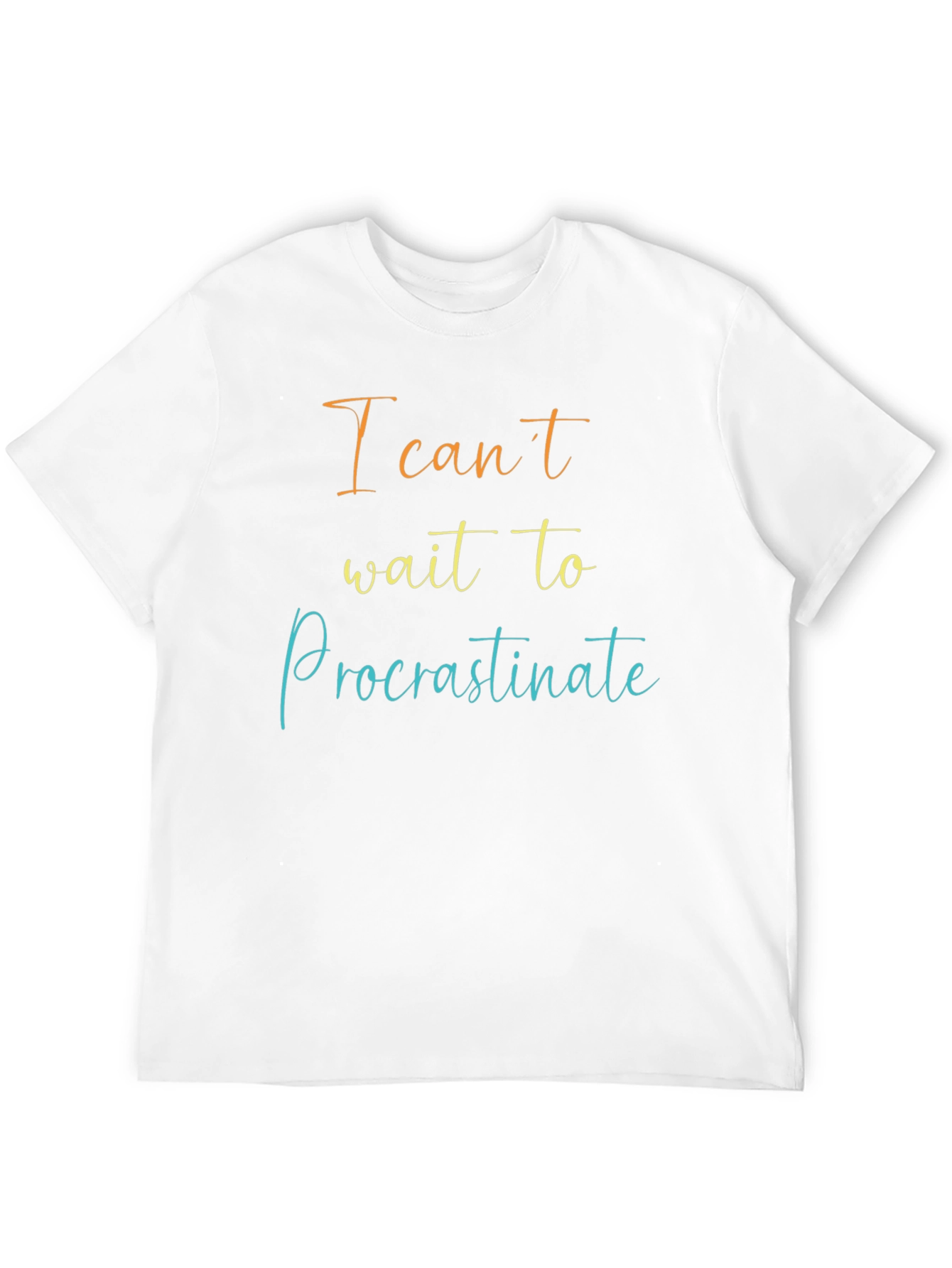 Procrastinate Mens Black T-Shirt