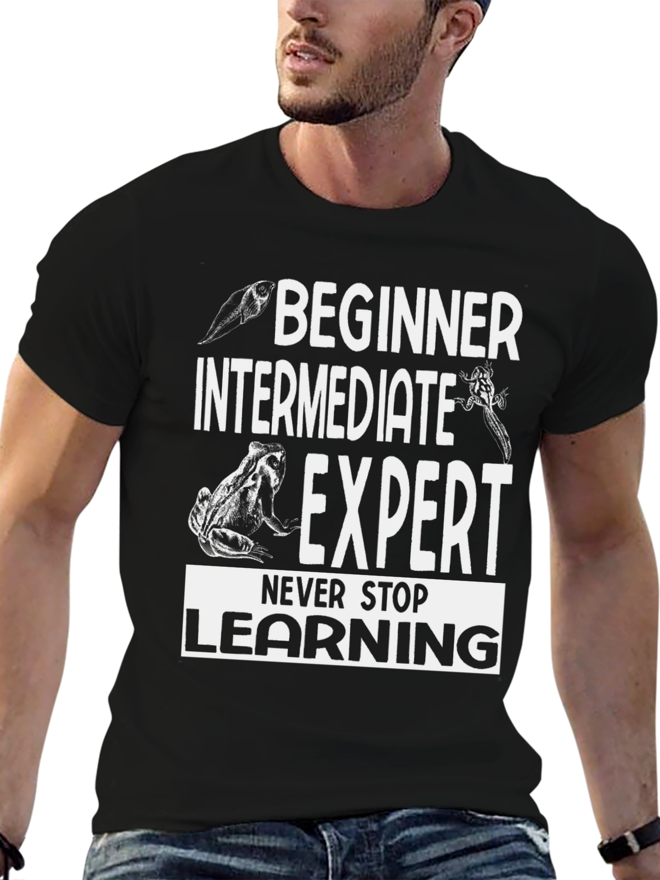 Beginner Expert Frog Evolution T-Shirt