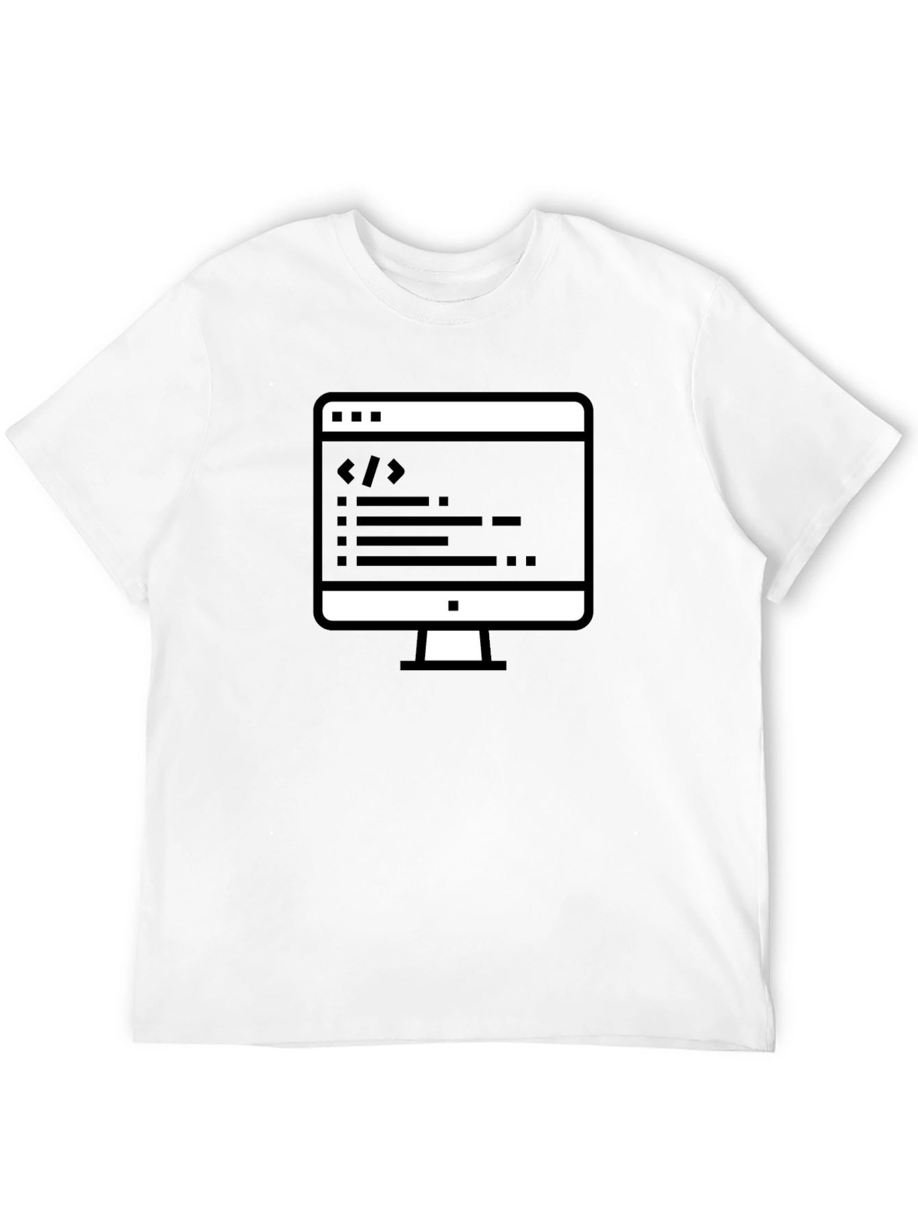 Coders Tee: Black Cotton Programmer T-Shirt