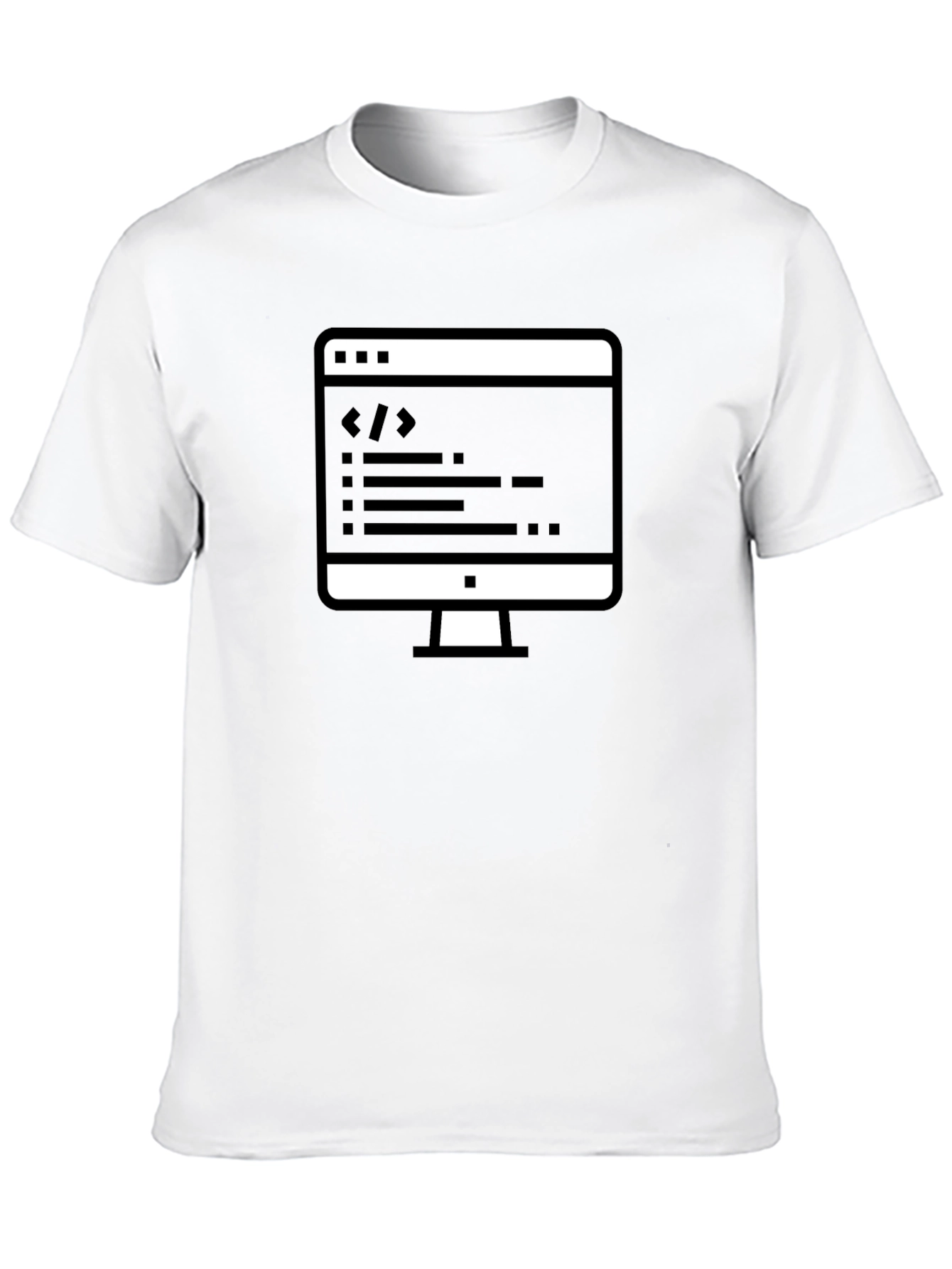 Coders Tee: Black Cotton Programmer T-Shirt