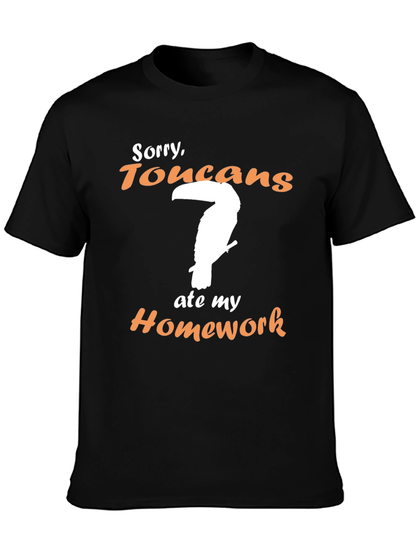 Toucan Ate My Homework Funny Graphic T-Shirt