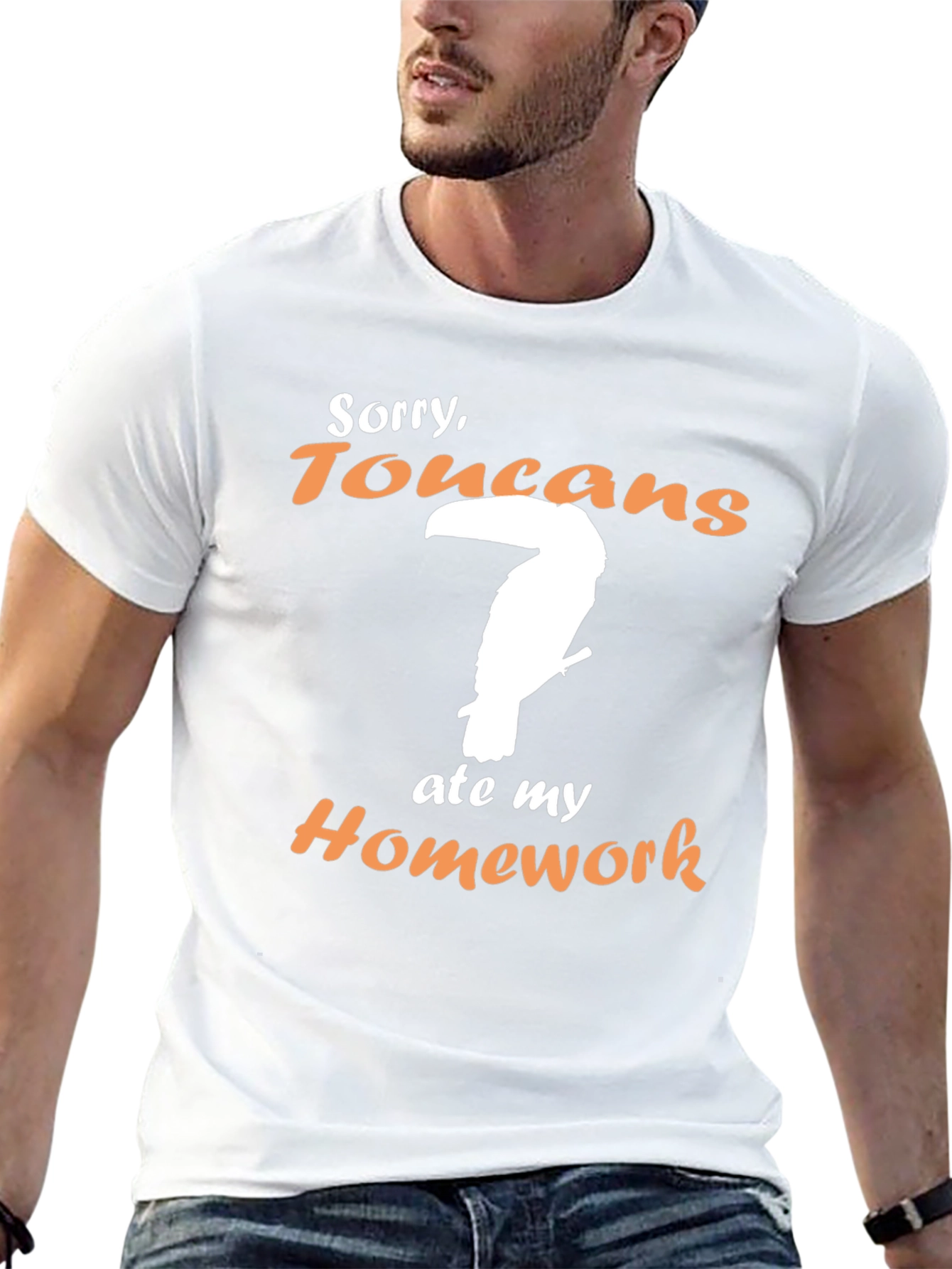Toucan Ate My Homework Funny Graphic T-Shirt