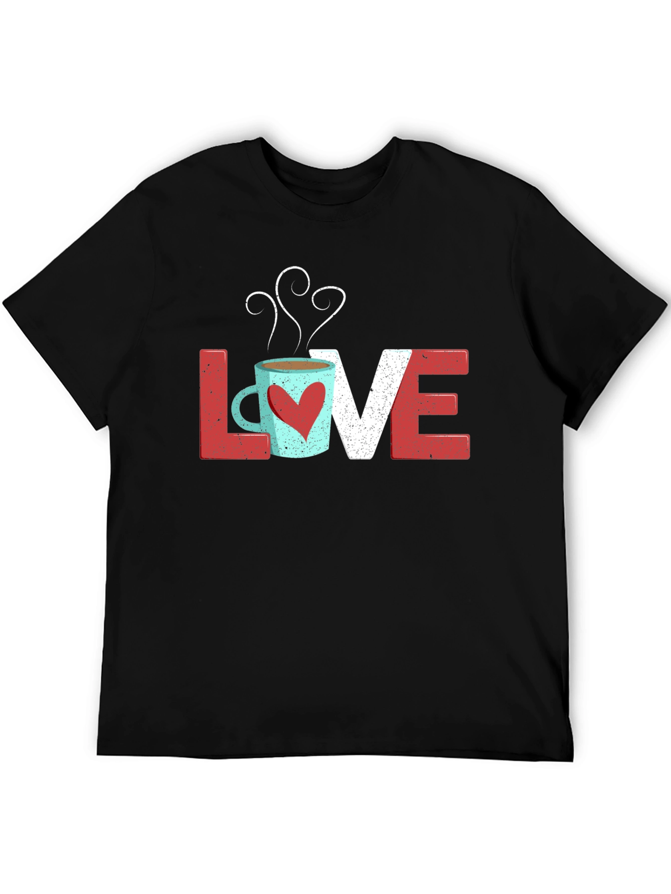 Love Coffee Graphic Tee - Unisex Black T-Shirt