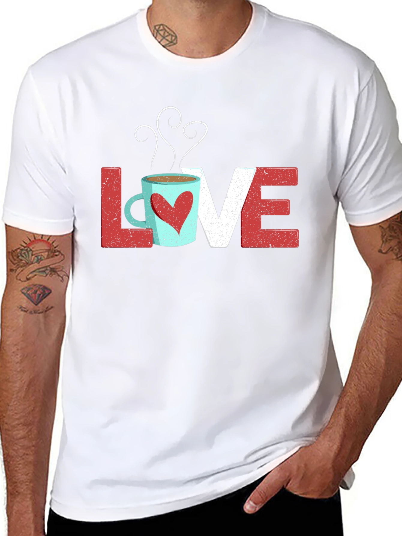 Love Coffee Graphic Tee - Unisex Black T-Shirt