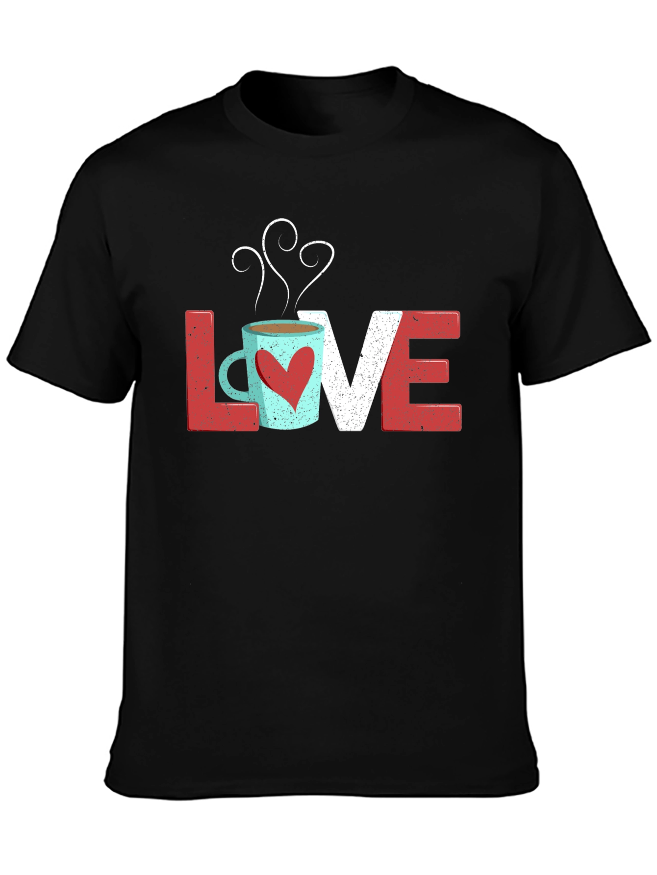 Love Coffee Graphic Tee - Unisex Black T-Shirt