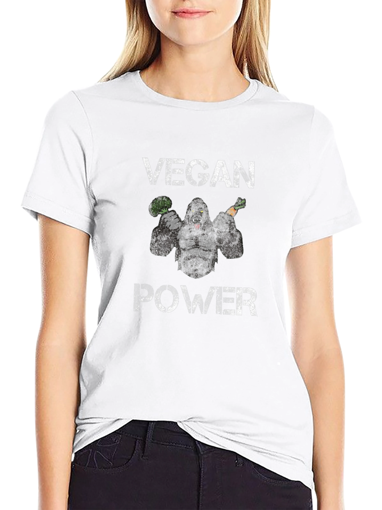 Vegan Power Gorilla Graphic Tee