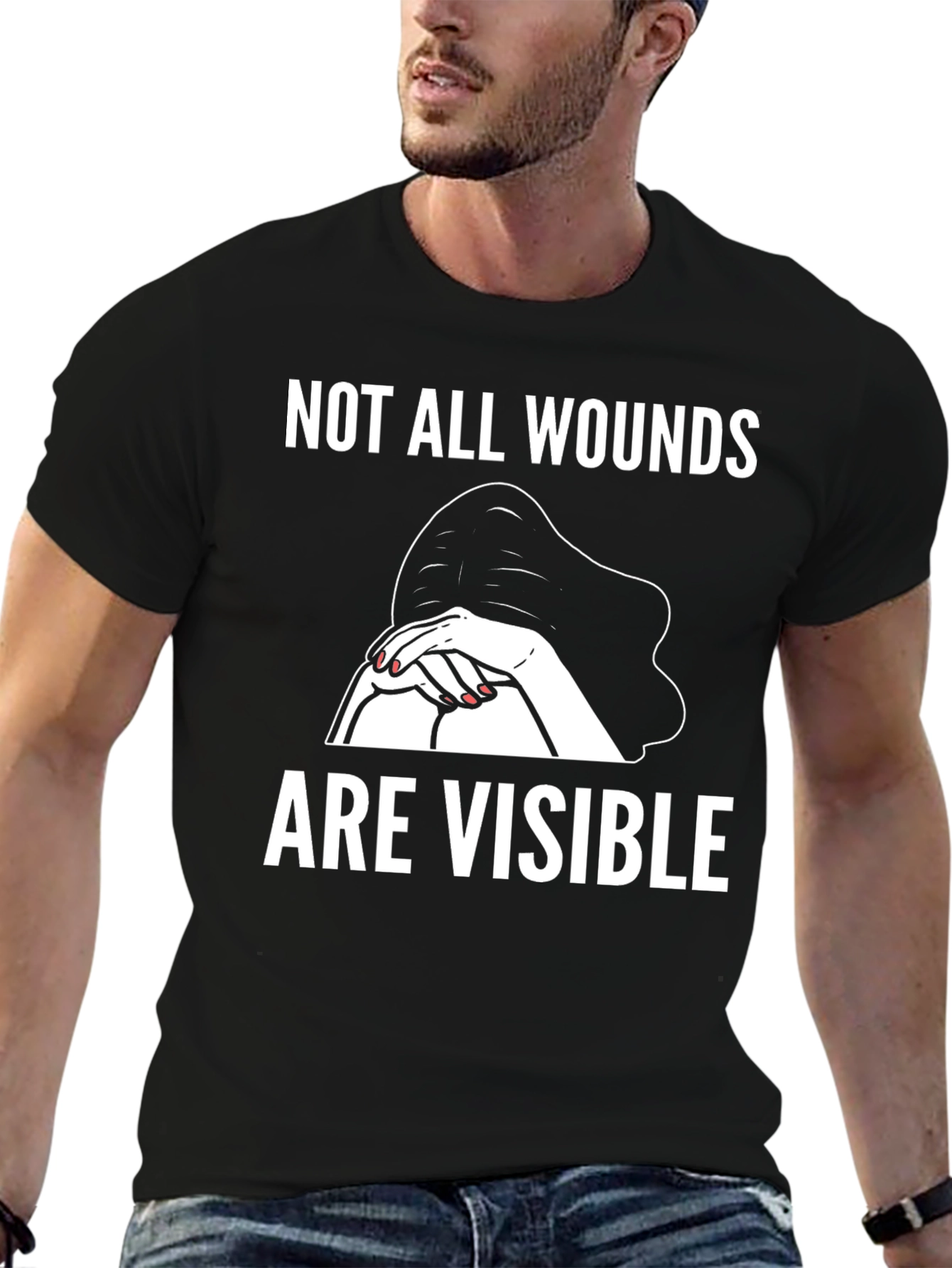Not All Wounds Are Visible Graphic Tee