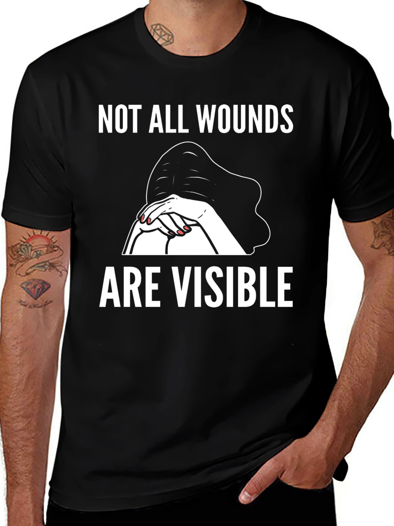Not All Wounds Are Visible Graphic Tee