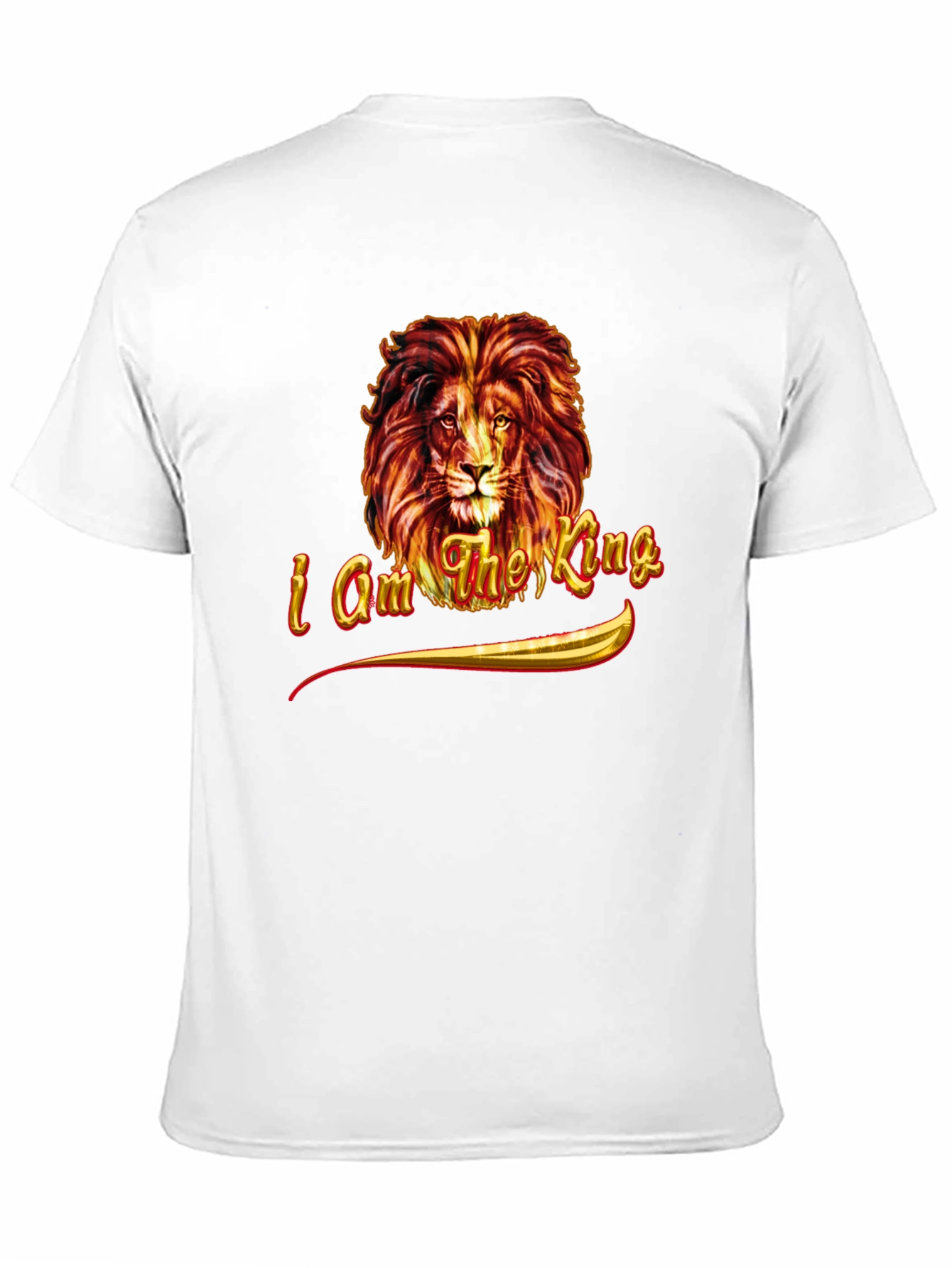 I am the King Lion Graphic Tee - Black