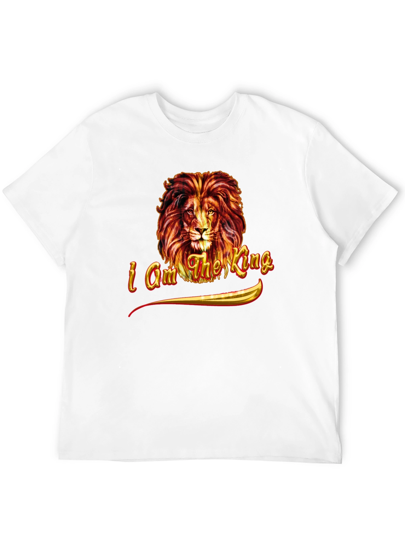 I am the King Lion Graphic Tee - Black