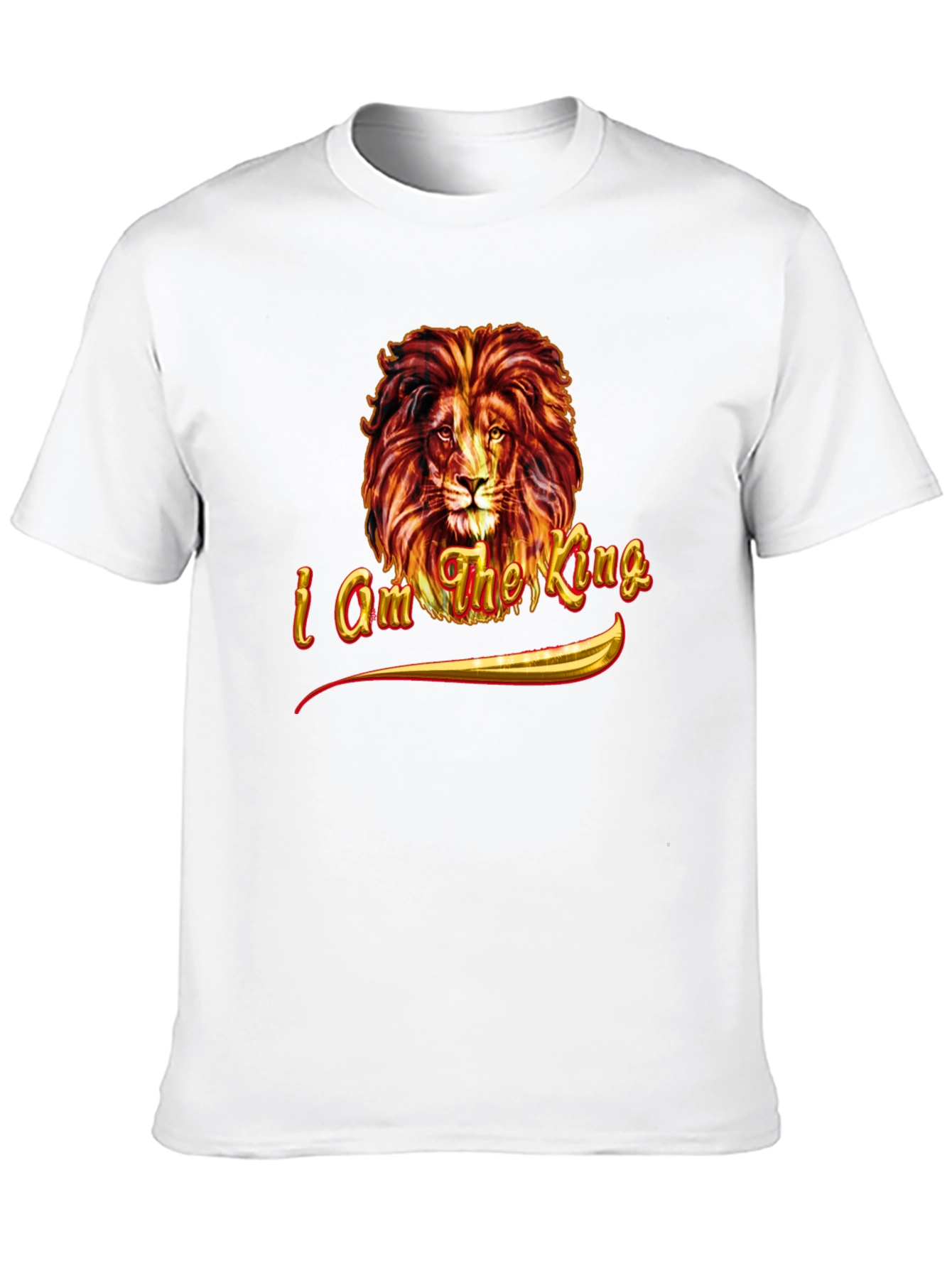 I am the King Lion Graphic Tee - Black