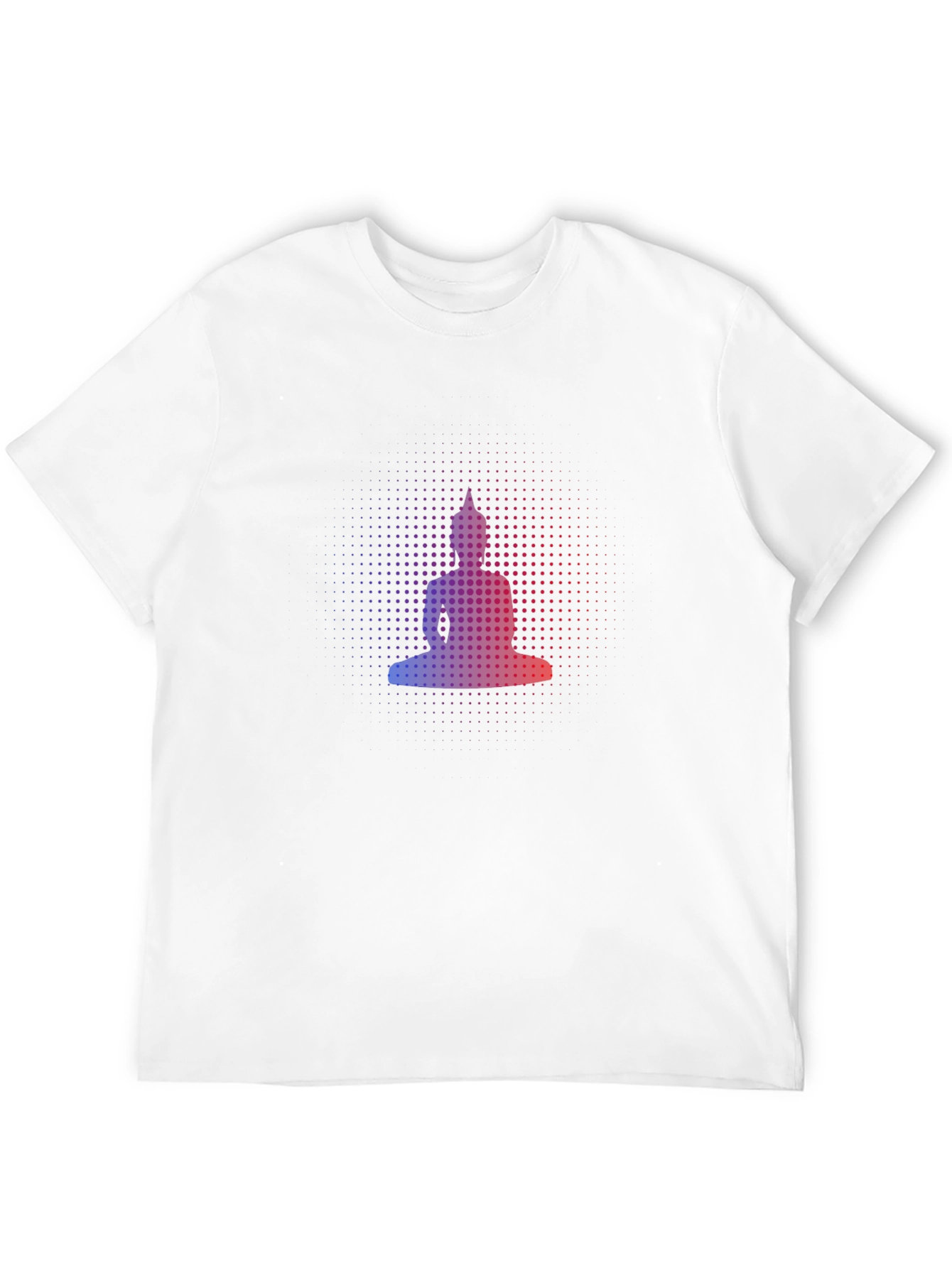 Buddha Silhouette Graphic Black T-Shirt