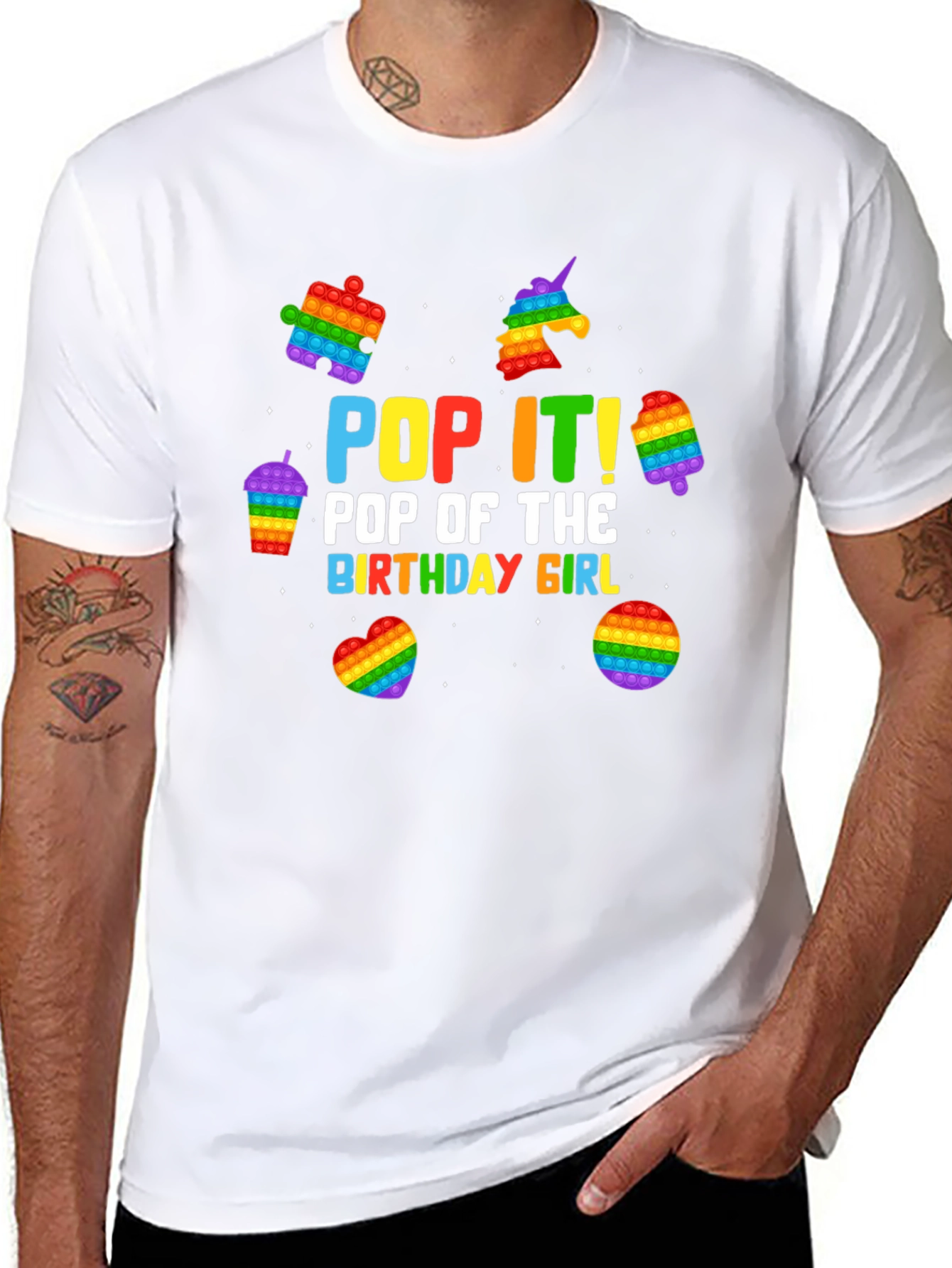 Pop It Birthday Girl T-Shirt