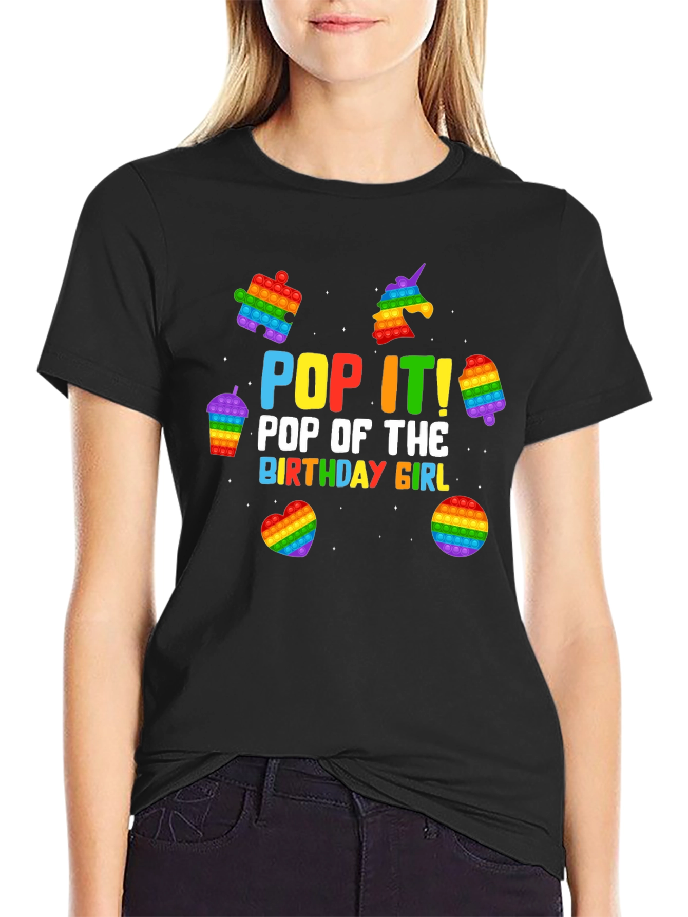 Pop It Birthday Girl T-Shirt