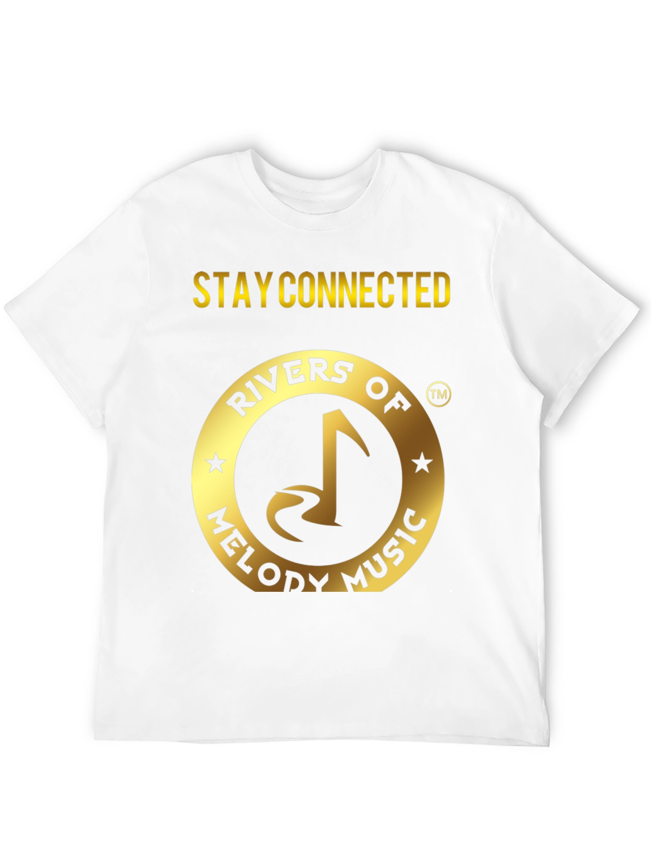Rivers of Melody Music Black T-Shirt